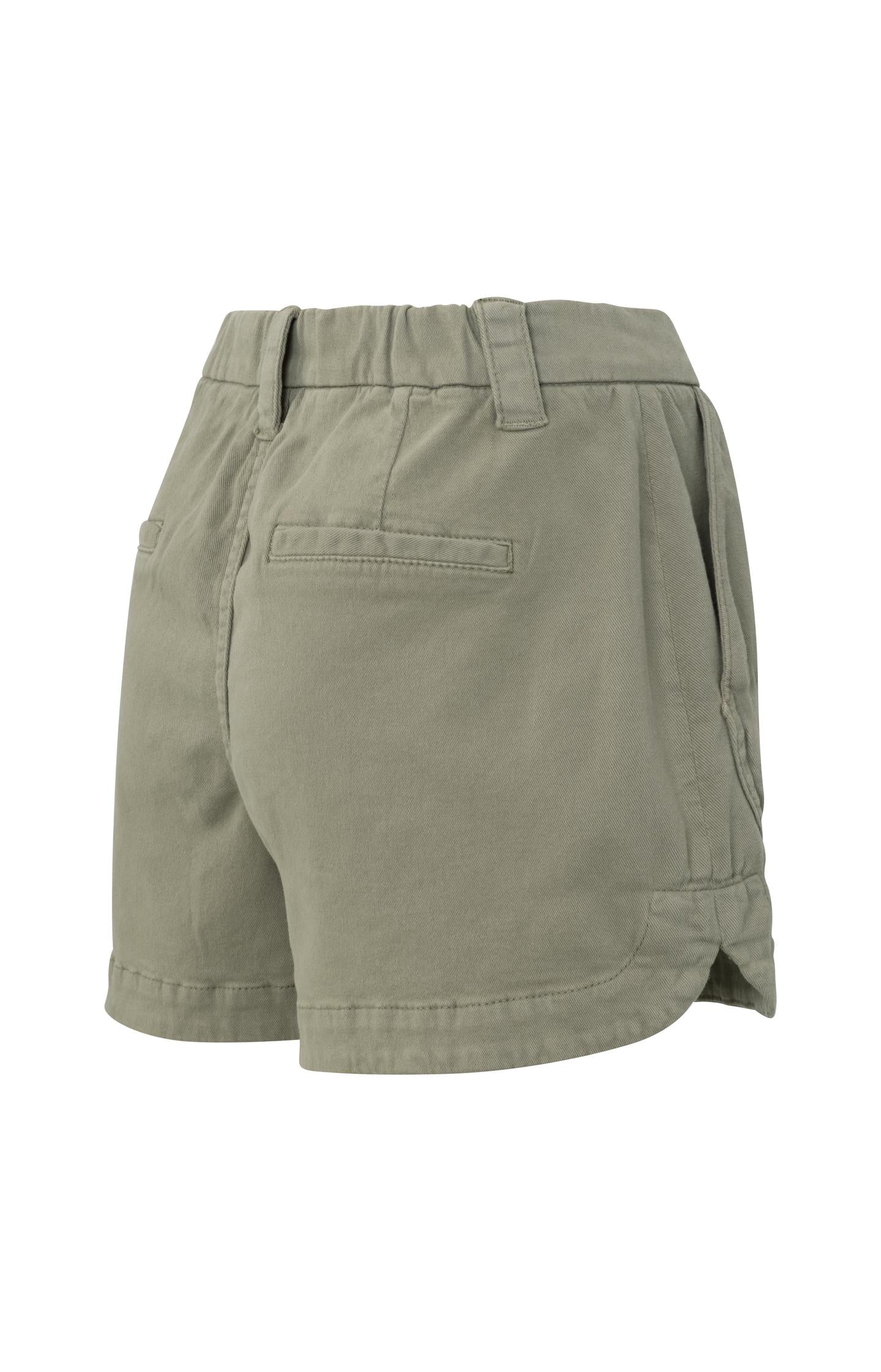 Woven cargo shorts with high waist, a zip fly and pockets
