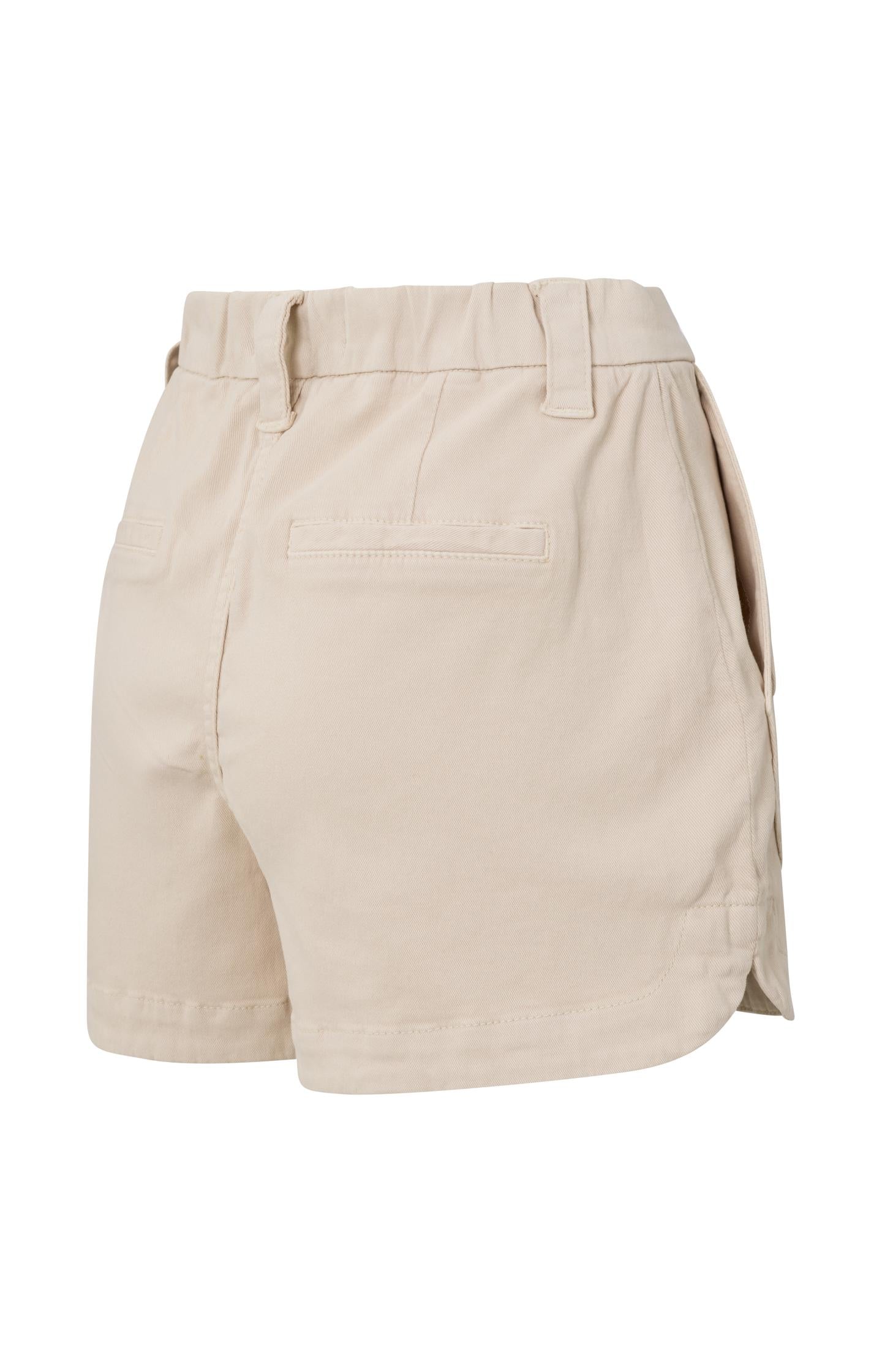 Woven cargo shorts with high waist, a zip fly and pockets