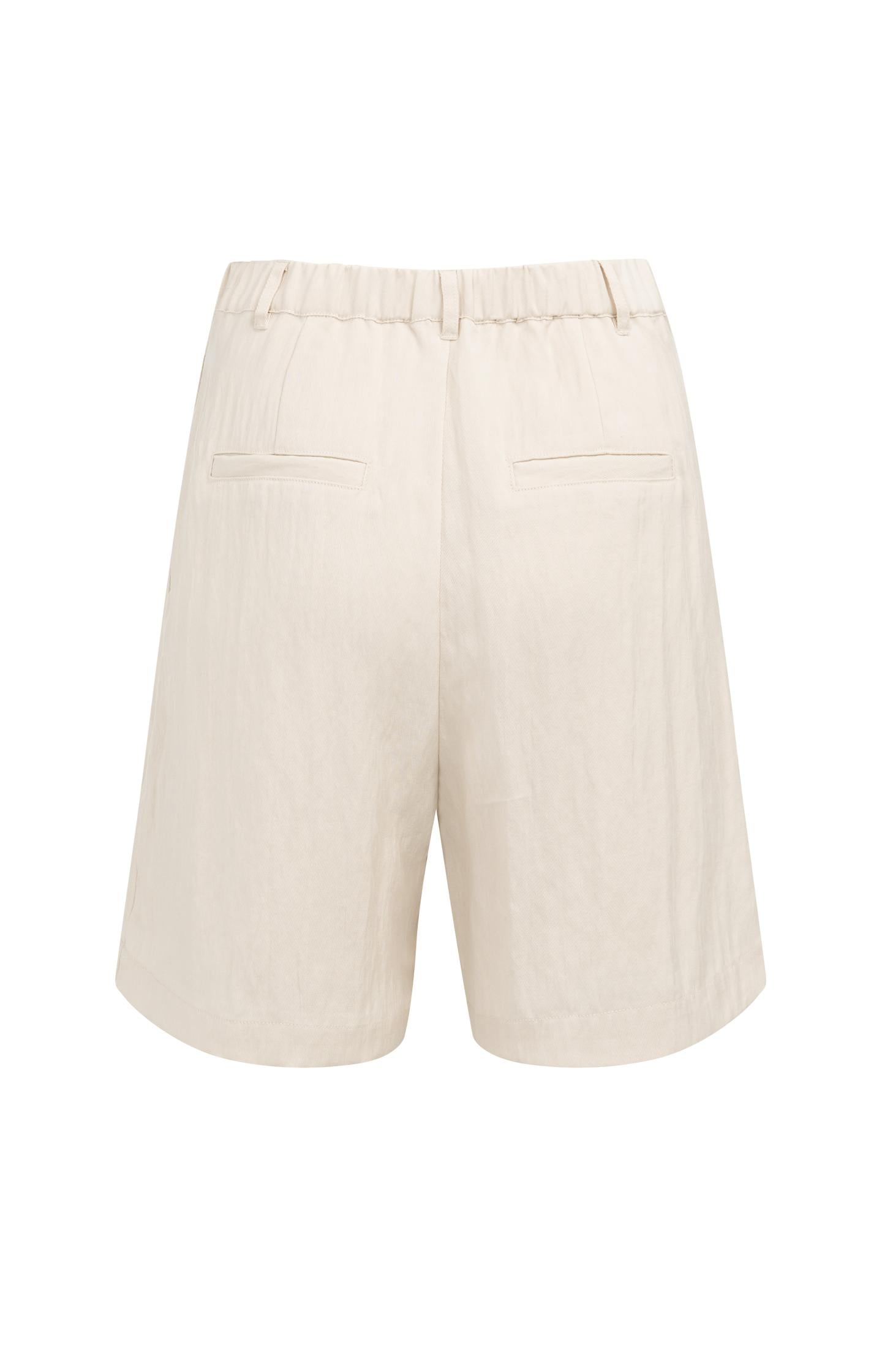 Woven longer length bermuda shorts