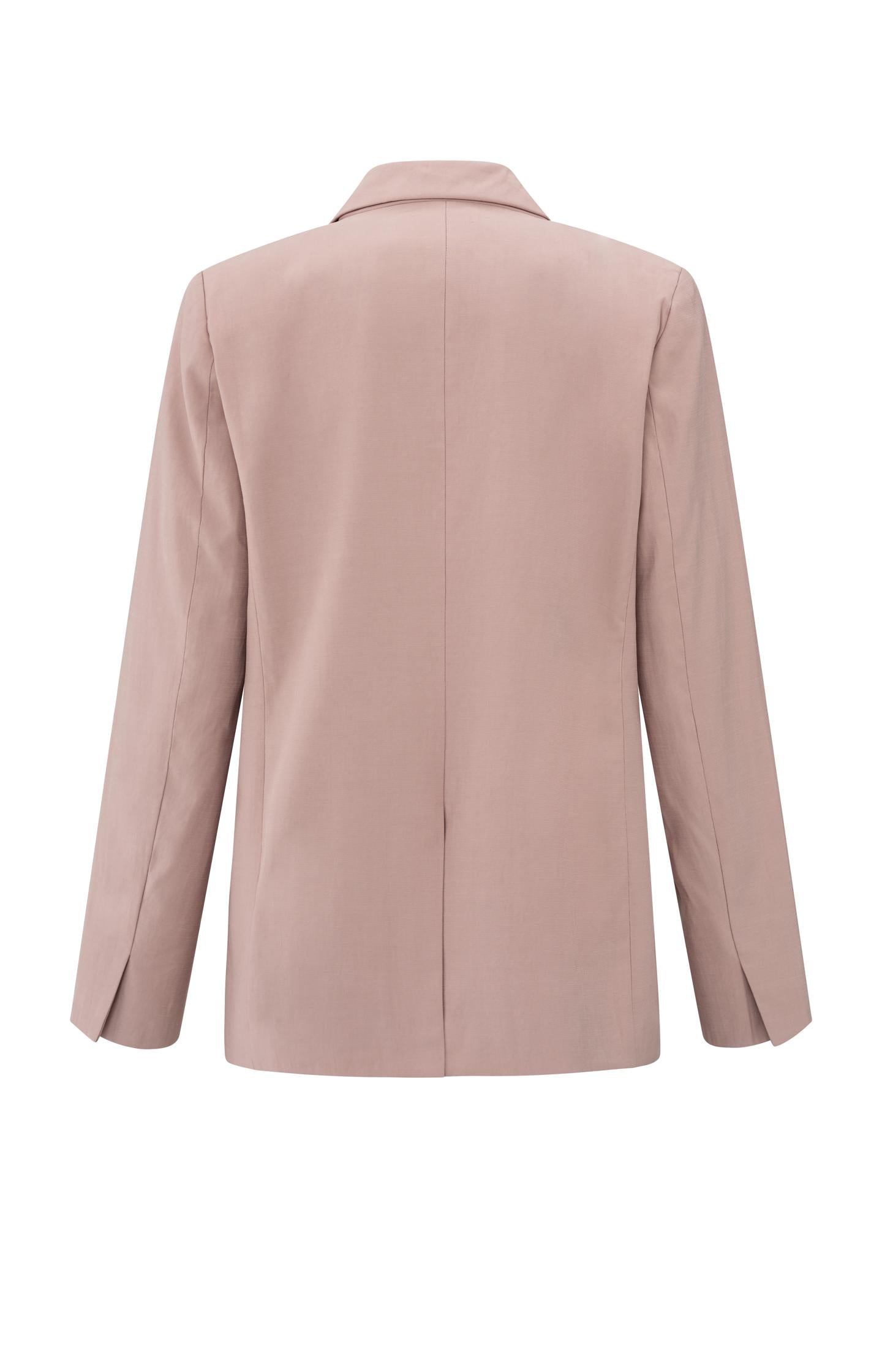 Woven loose-fit blazer with satin lining