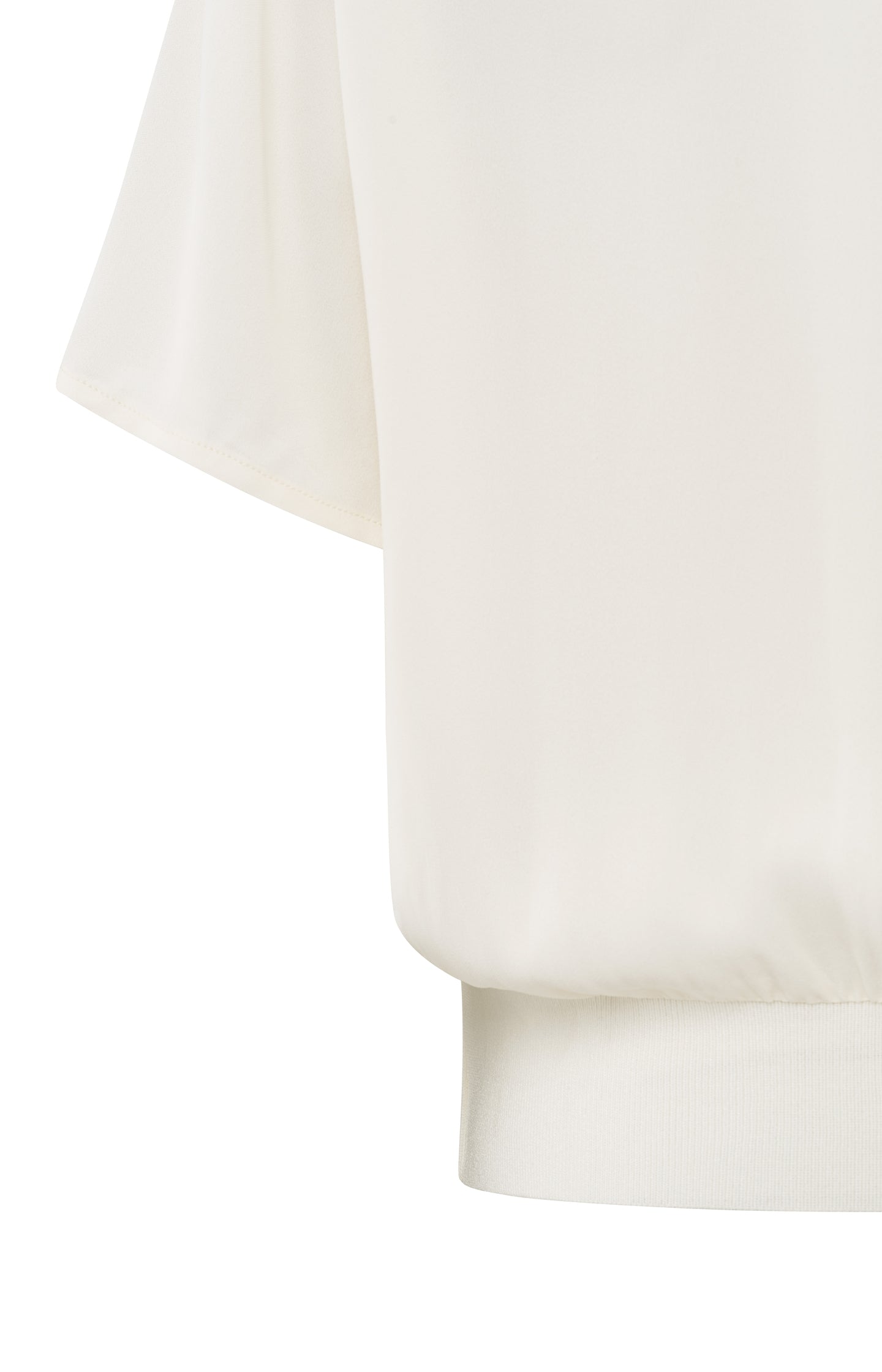 Woven polo with ribbed waistband