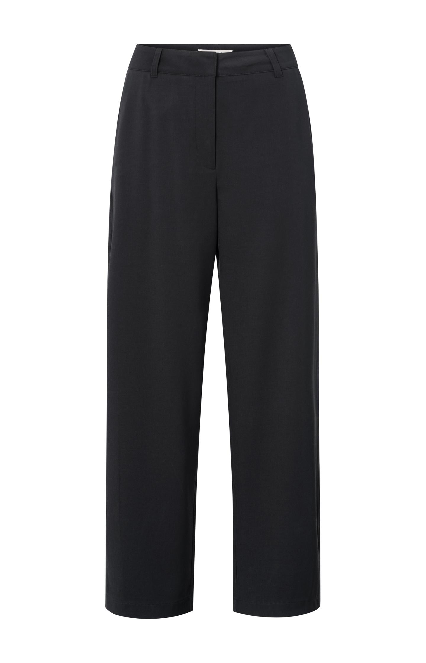 Woven straight-leg trousers with folded detail at sideseam - Type: product