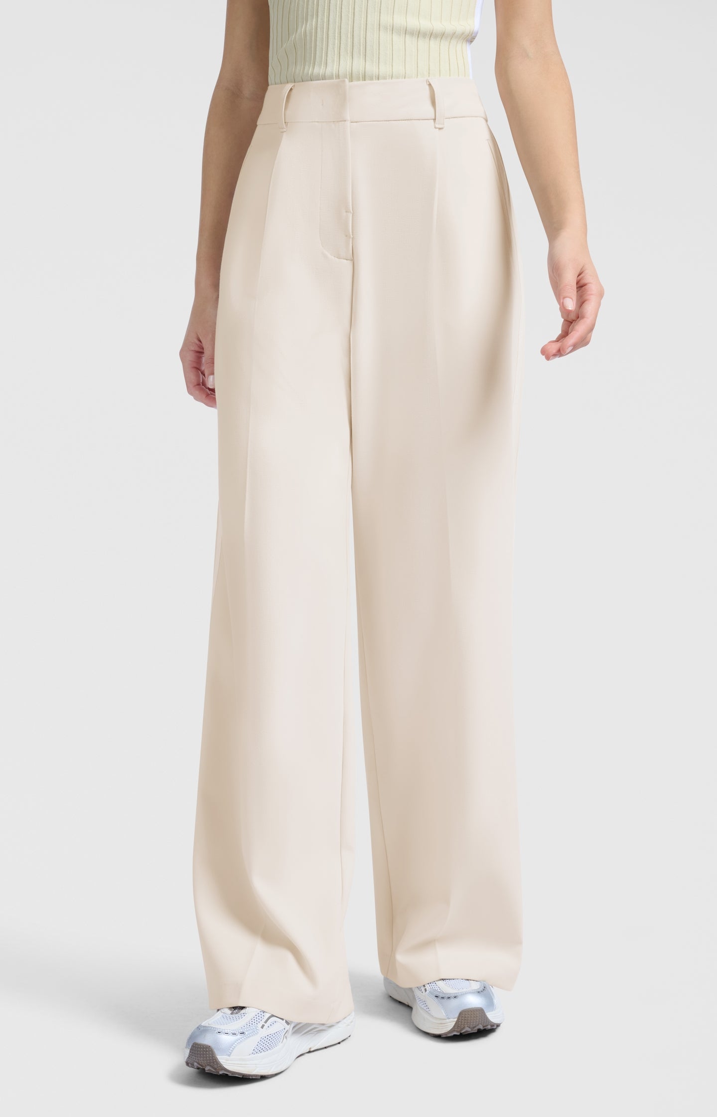 Woven trousers with stripe - Type: lookbook