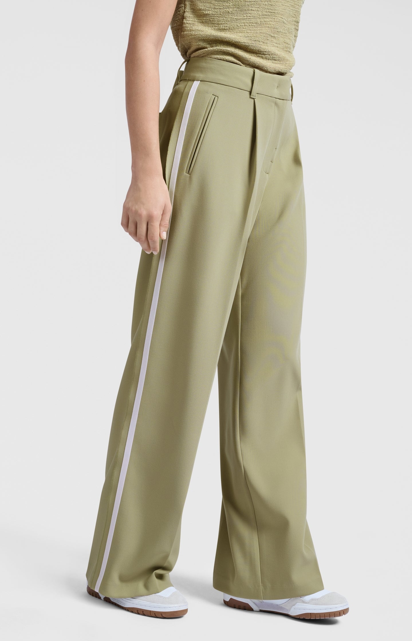 Woven trousers with stripe - Type: lookbook