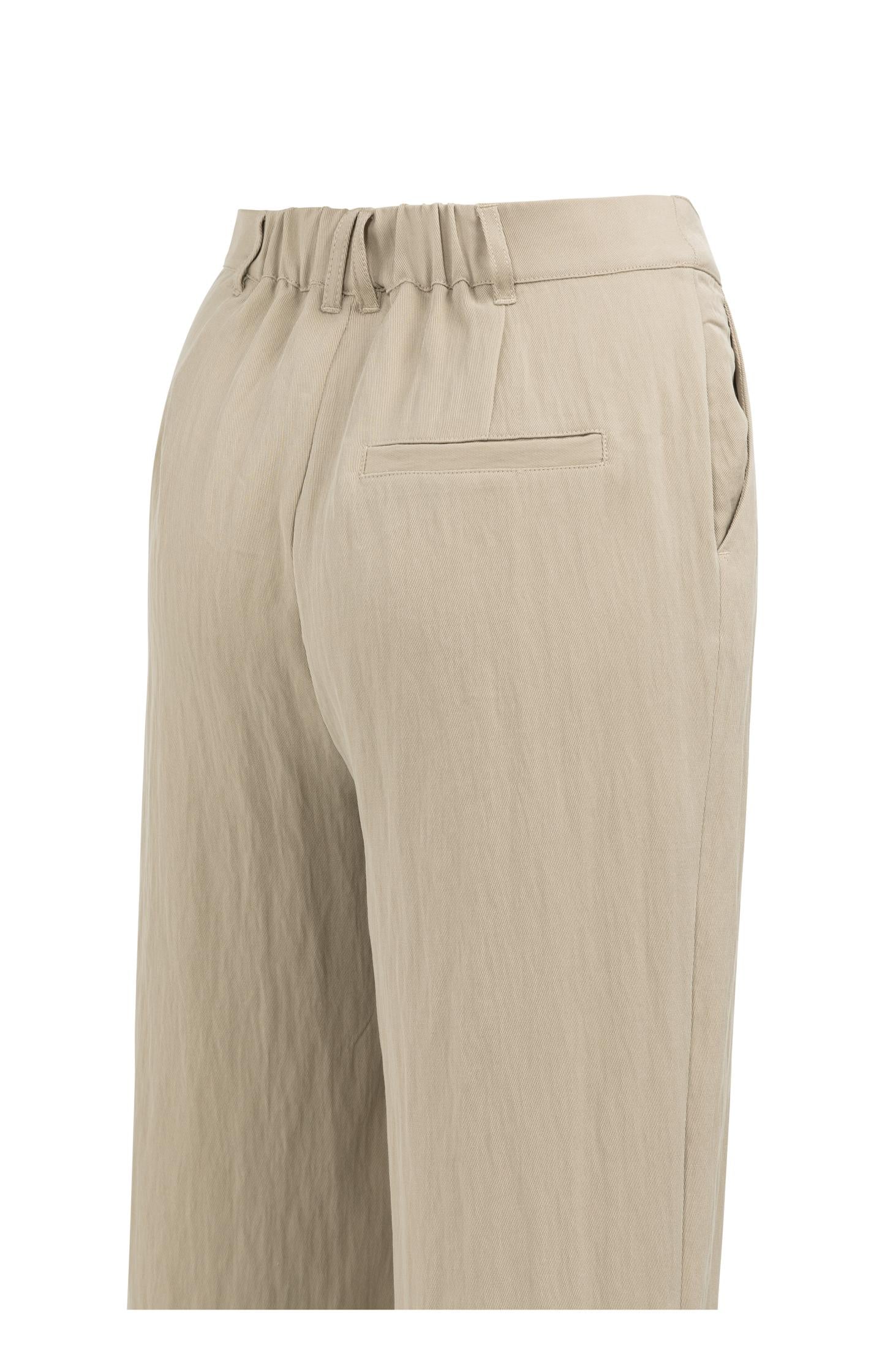 Woven wide leg trousers with pleats - L30 - Type: product