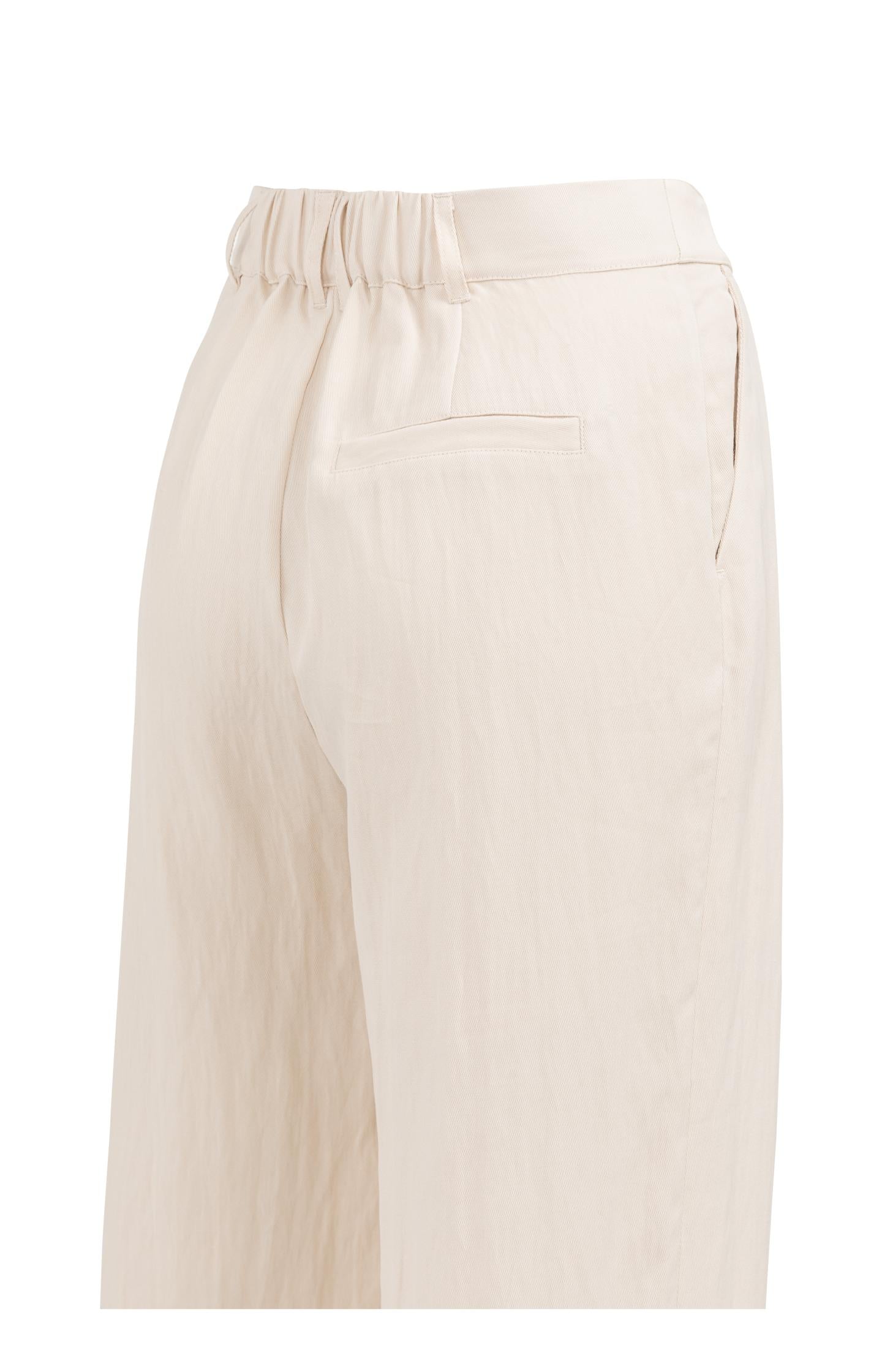 Woven wide leg trousers with pleats (L32)