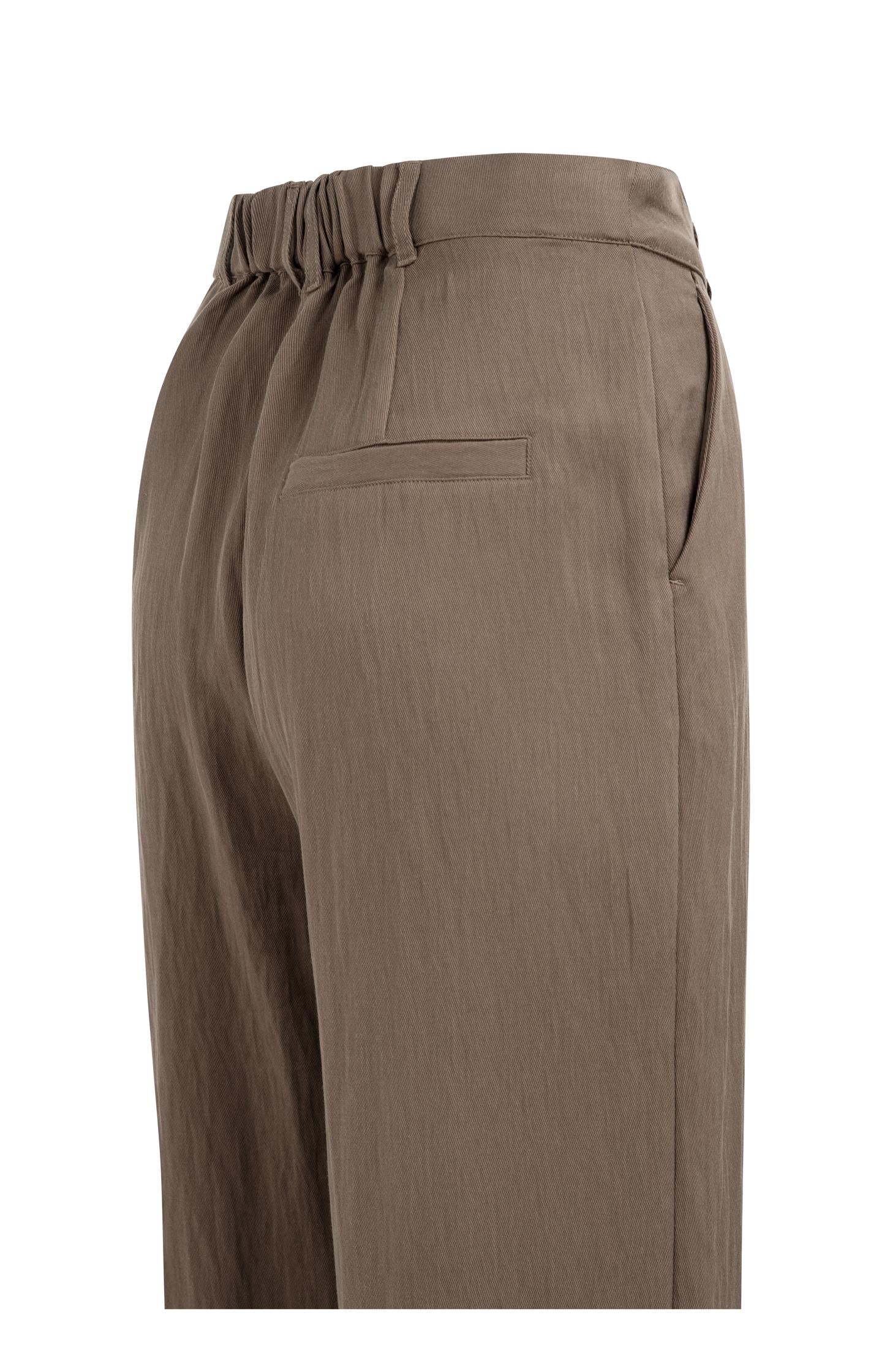 Woven wide leg trousers with pleats (L32) - Type: product