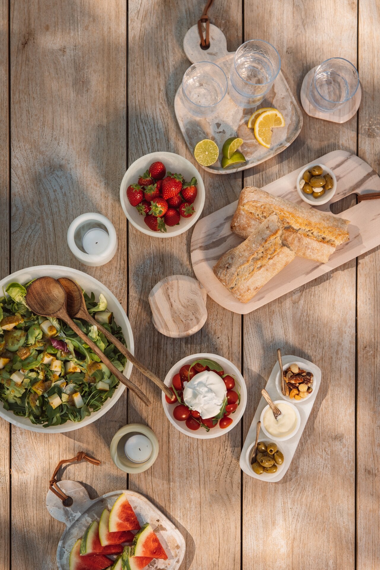 Couverts à salade en bois de manguier