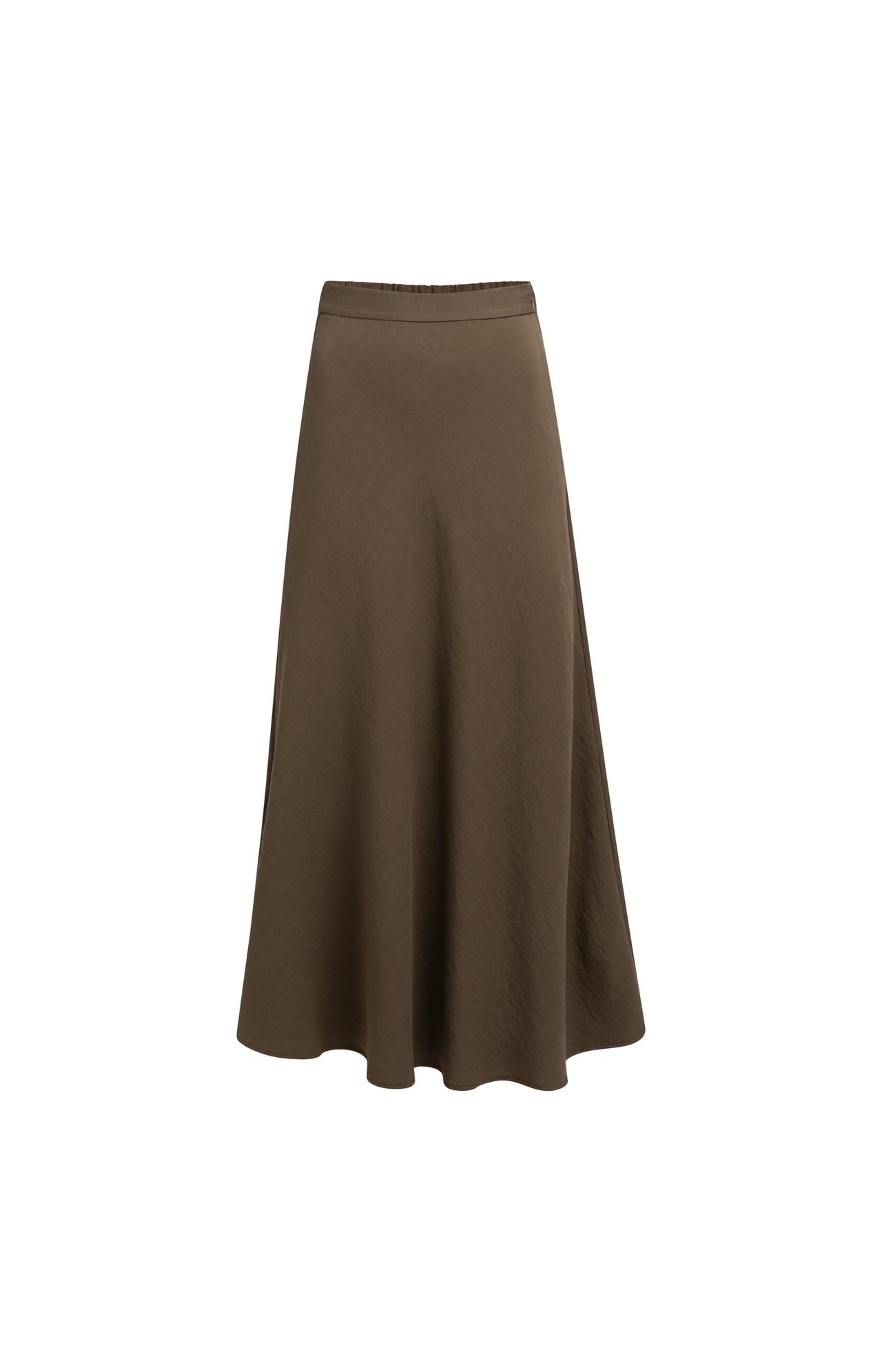 A-line maxi skirt with elastic waistband - Type: product