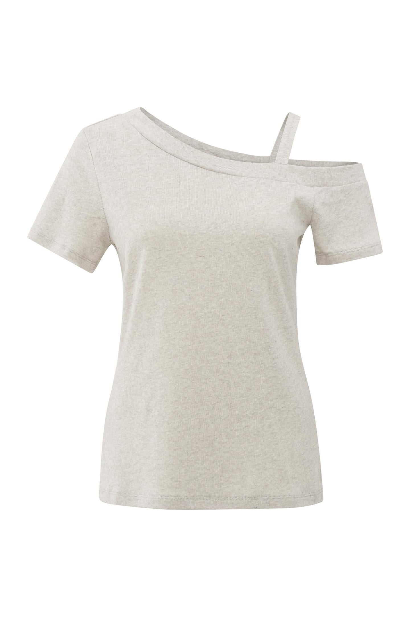Asymmetric t-shirt with shoulder strap - Type: product