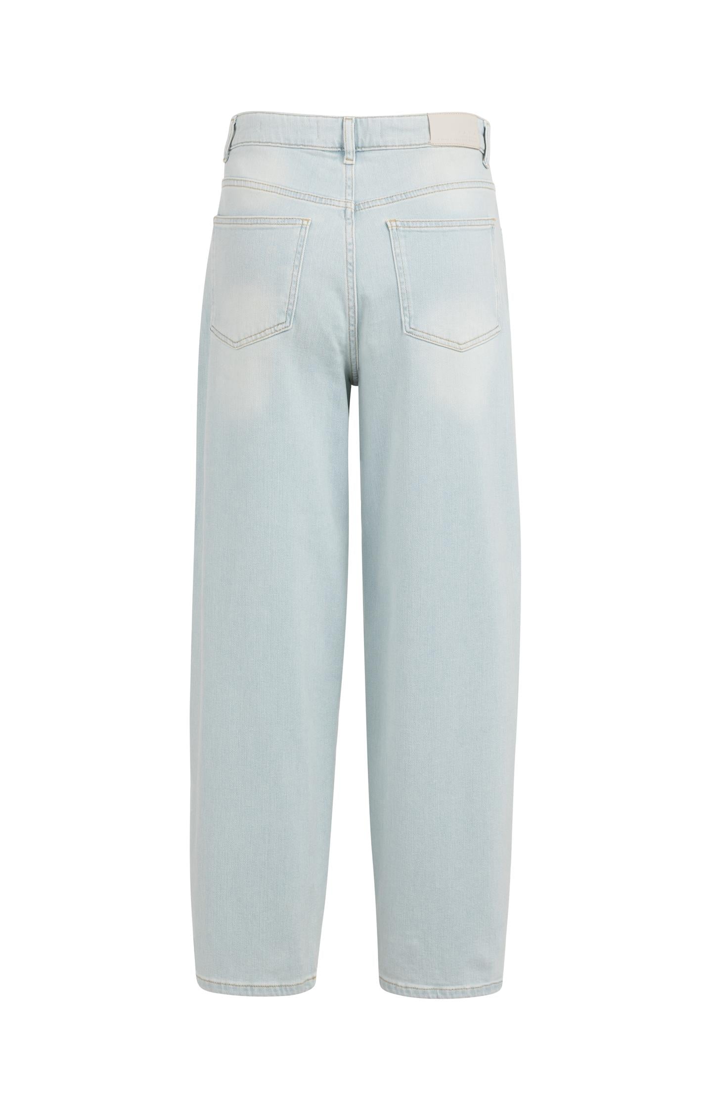 Barrel jeans in light washed denim