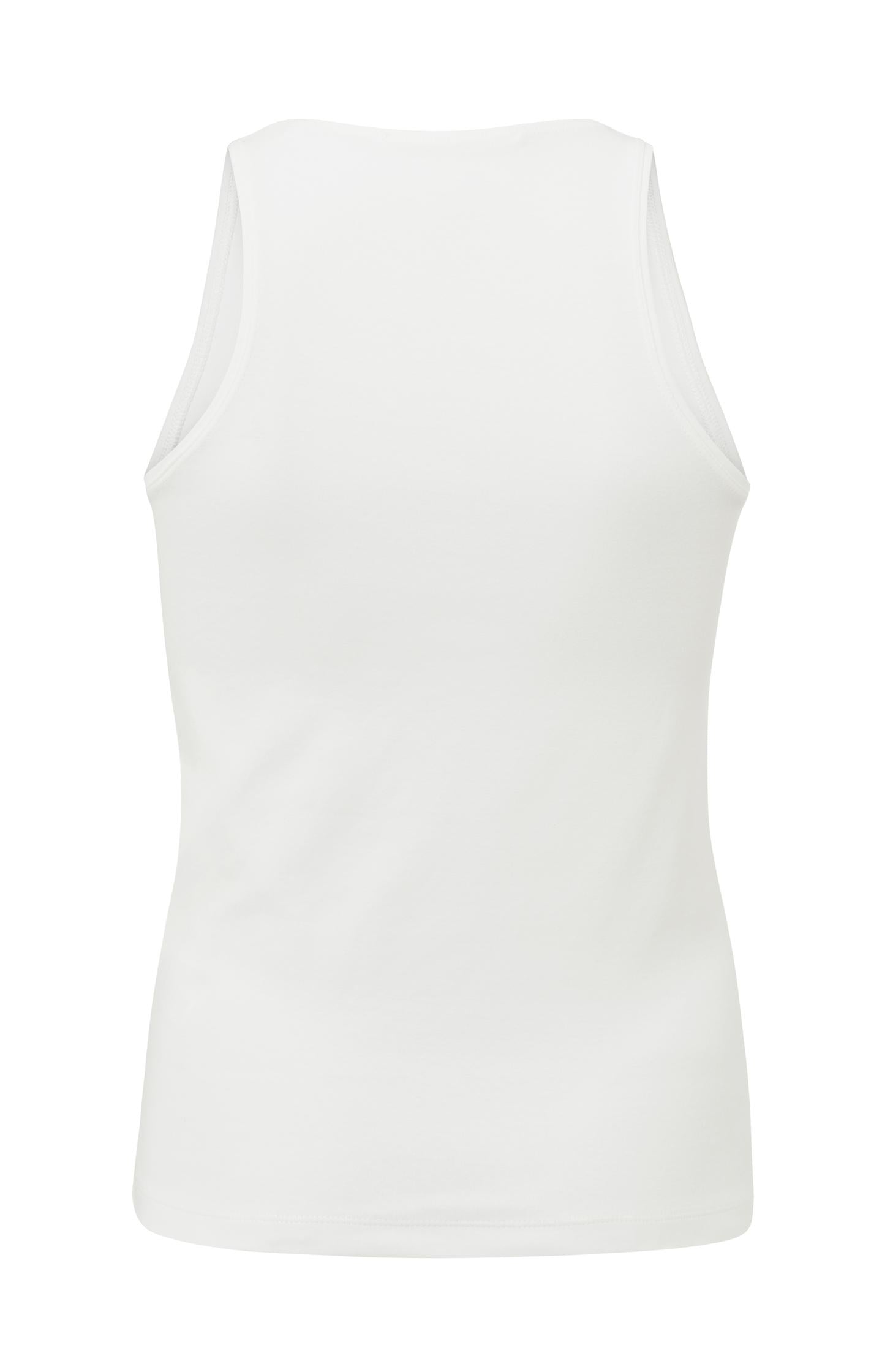 Basic halter top with round neck in regular fit