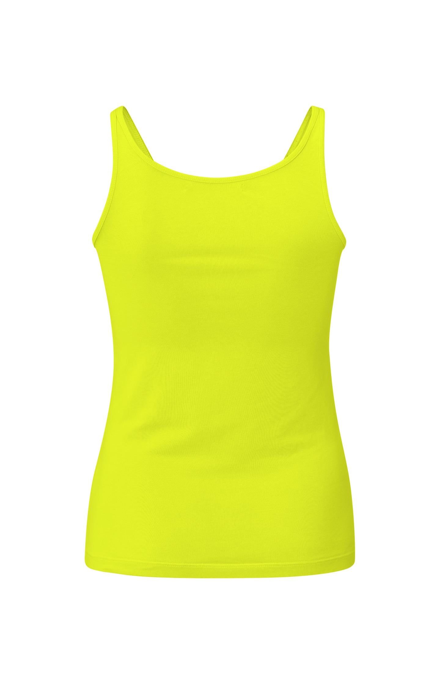 Basic singlet with thin straps and round neck in cotton