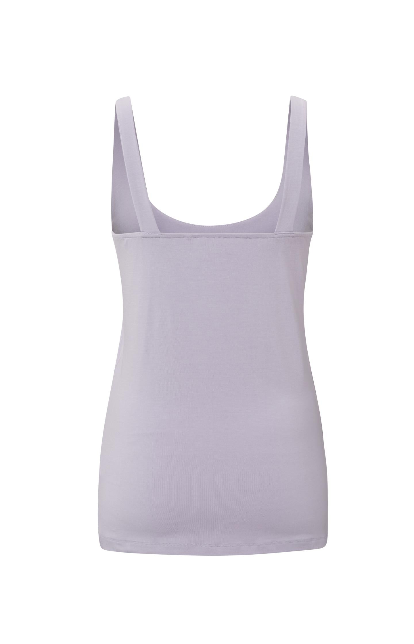 Basic singlet with wide straps and double layered fabric