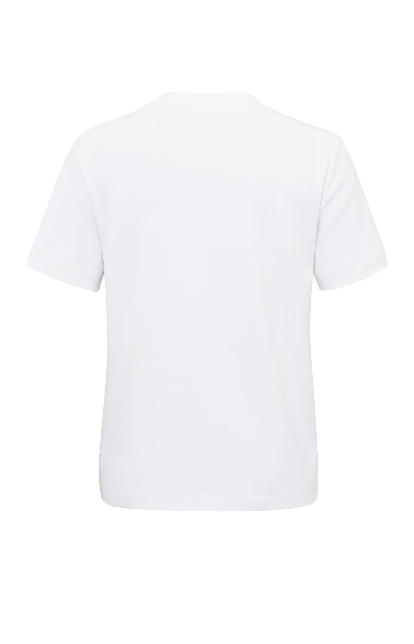 Basic T-shirt with short sleeves and round neck