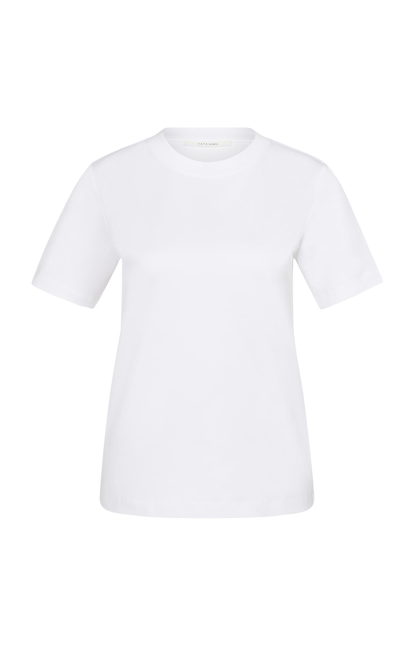 Basic T-shirt with short sleeves and round neck - Type: product