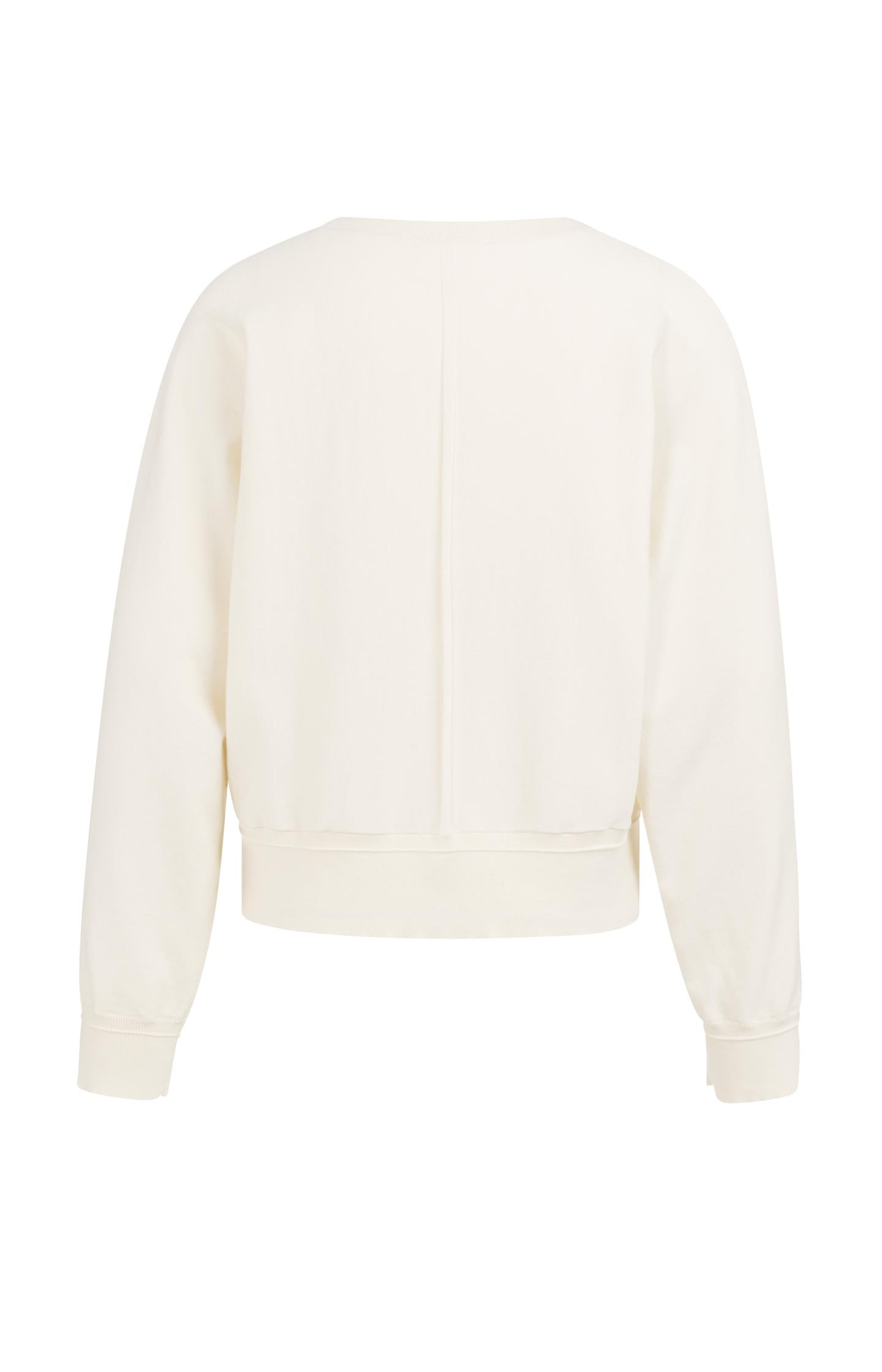 Batwing sweater with subtle seam details