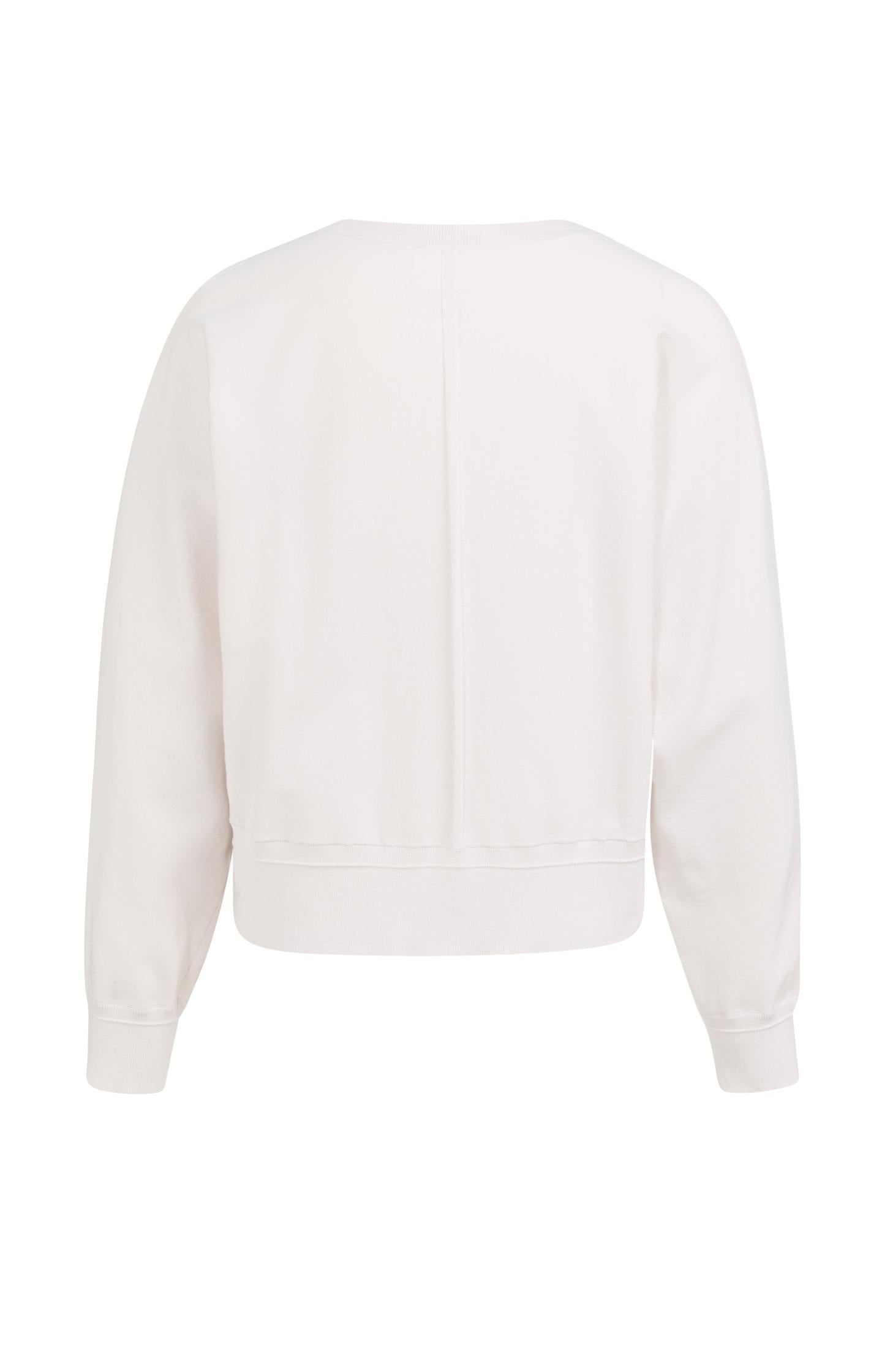 Batwing sweater with subtle seam details