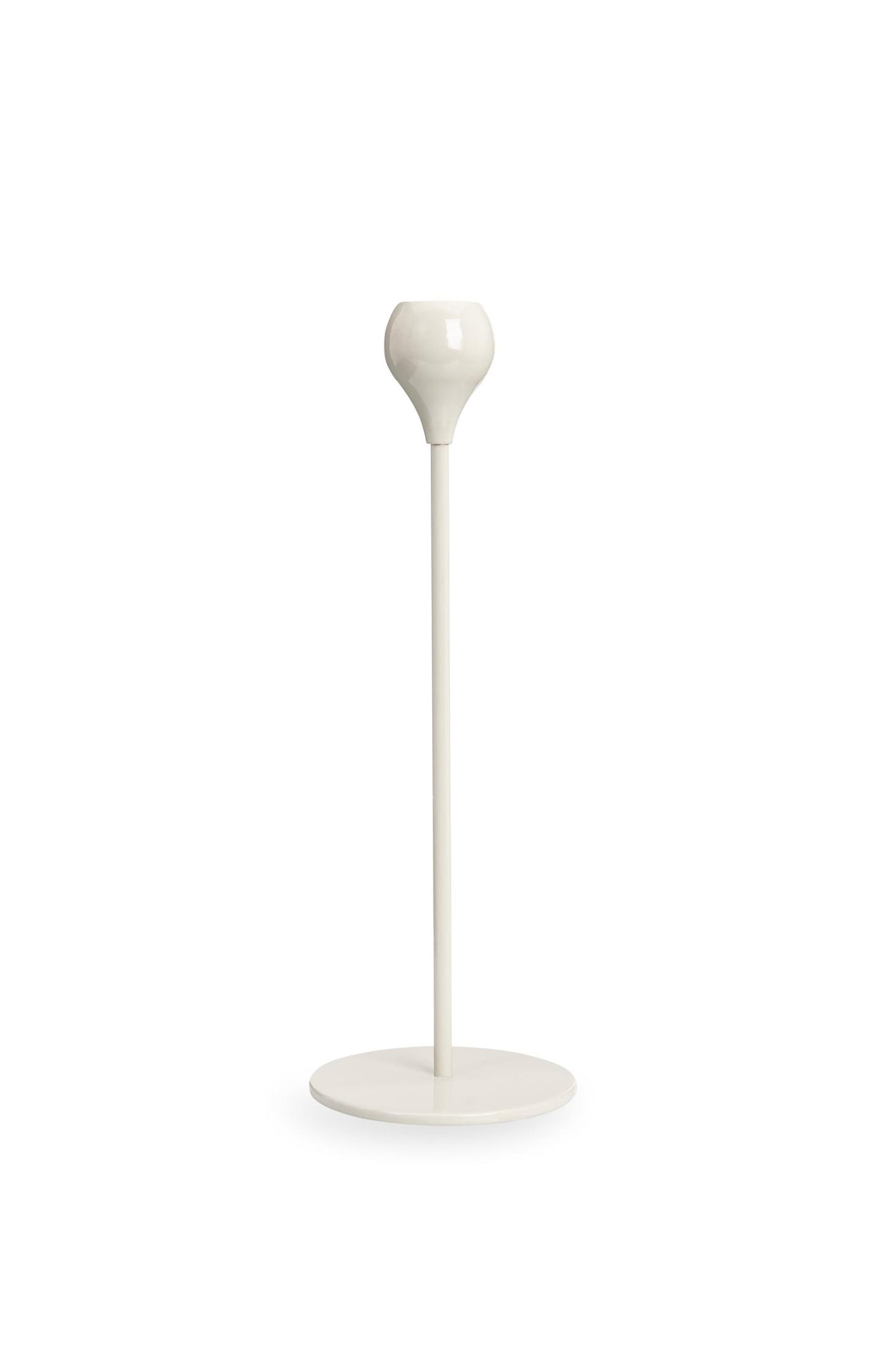 Beige metal candle holder - medium - Type: product