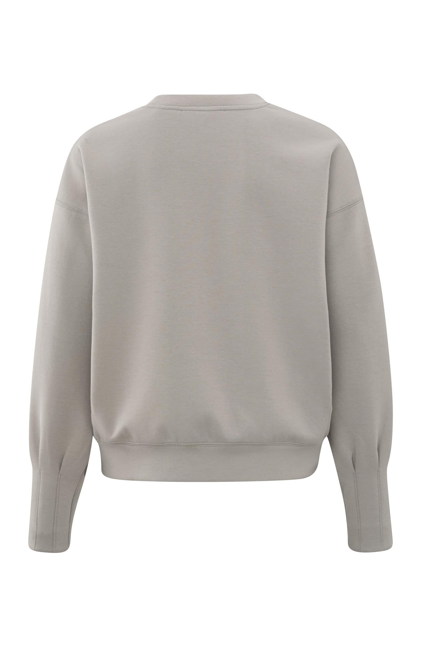 THE GREAT The Pleat Sleeve Gray Sweatshirt Top Size sold Small