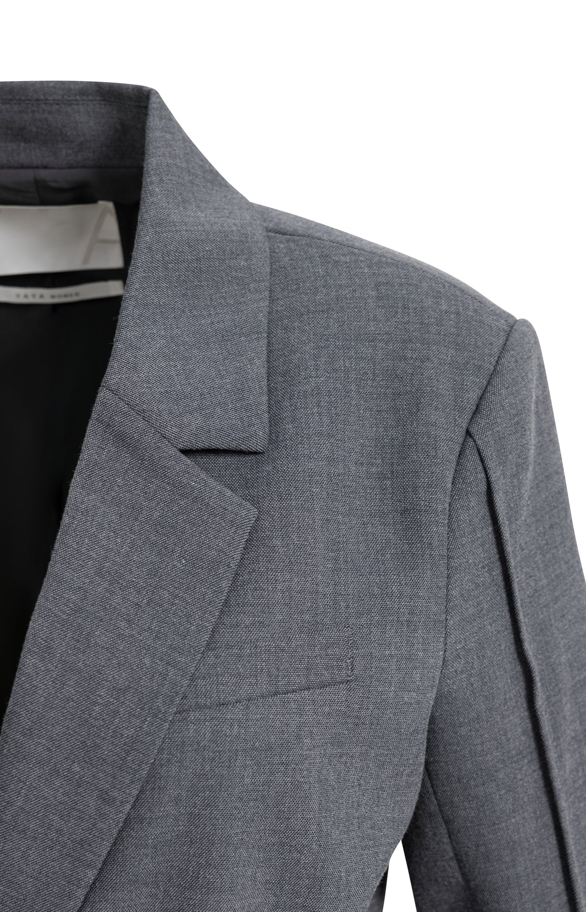 Blazer with belt detail - Medium Grey Melange