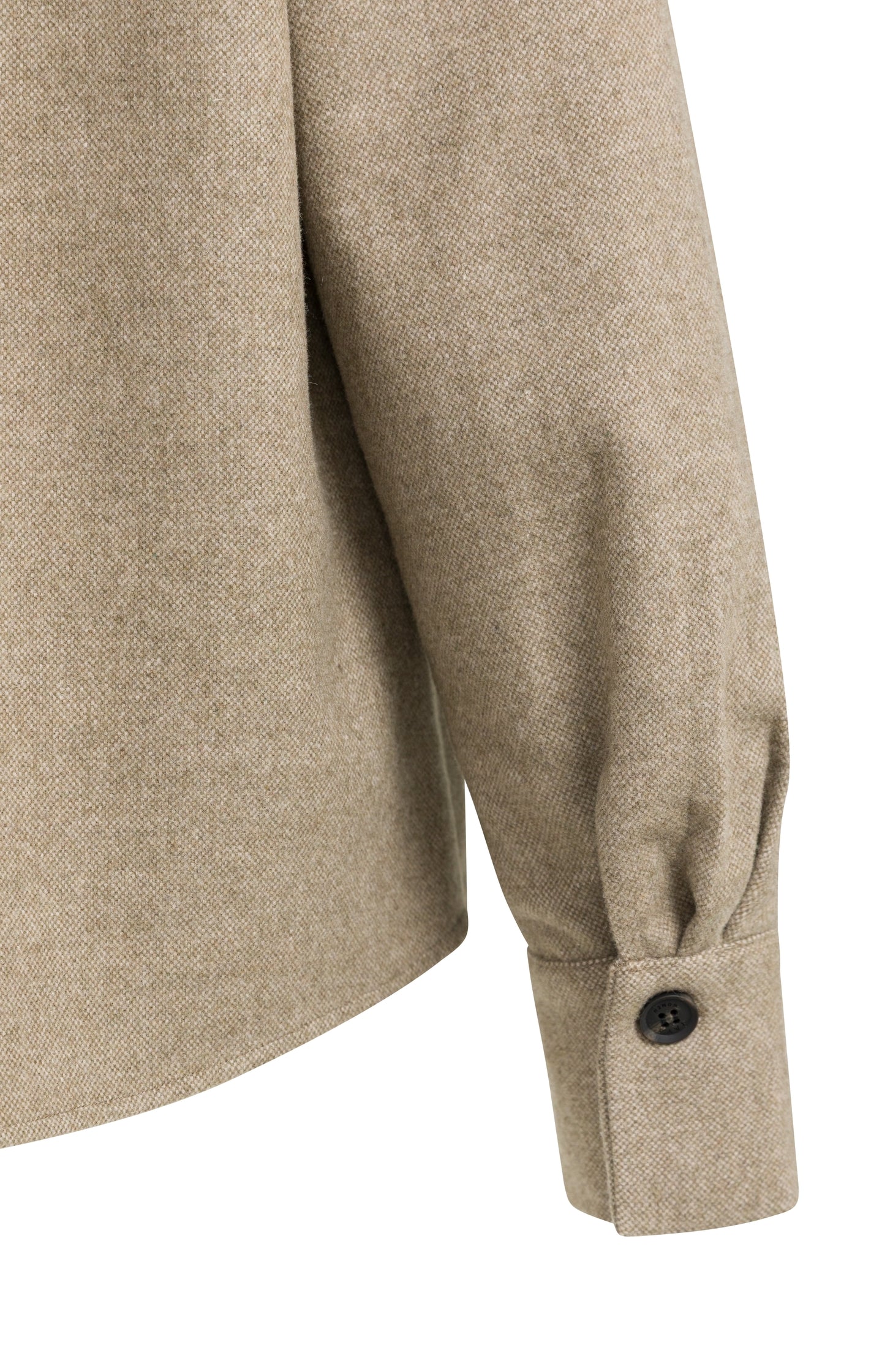 Blazer with contrast fabric and loose fit