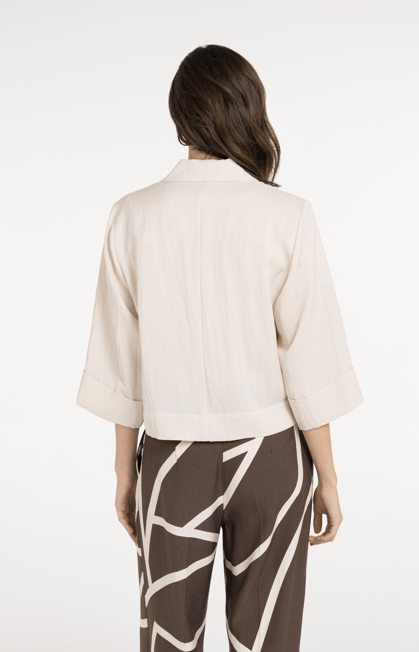 Blazer with kimono sleeves and buttons