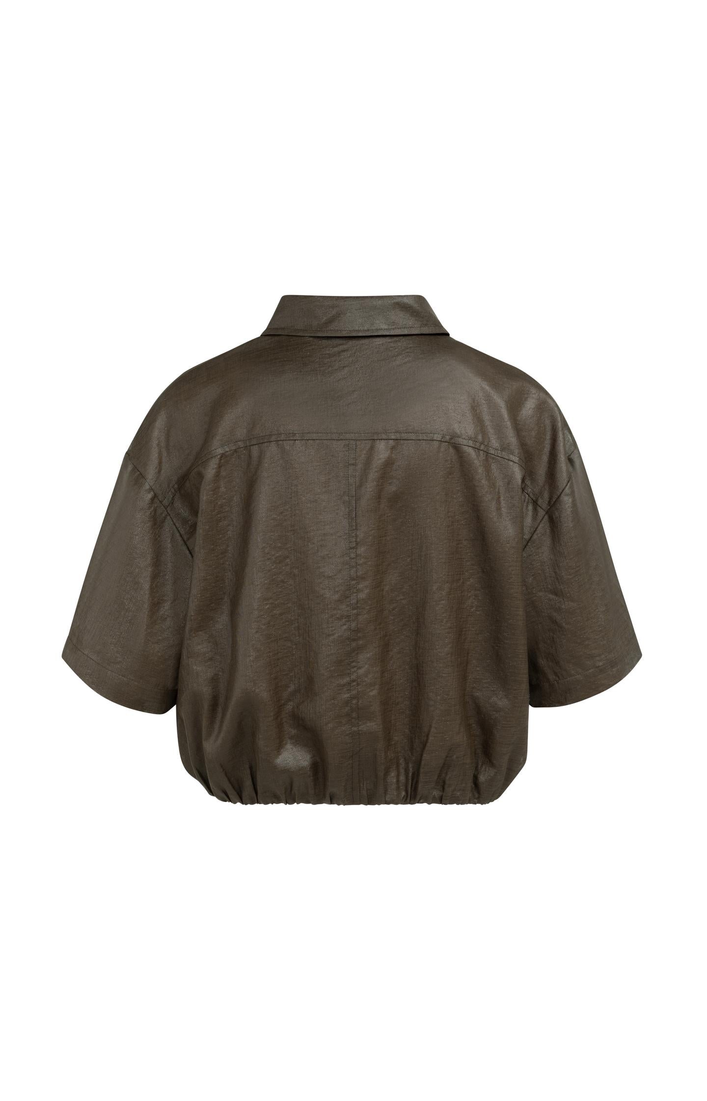 Blouse jacket with coated finish - Type: video