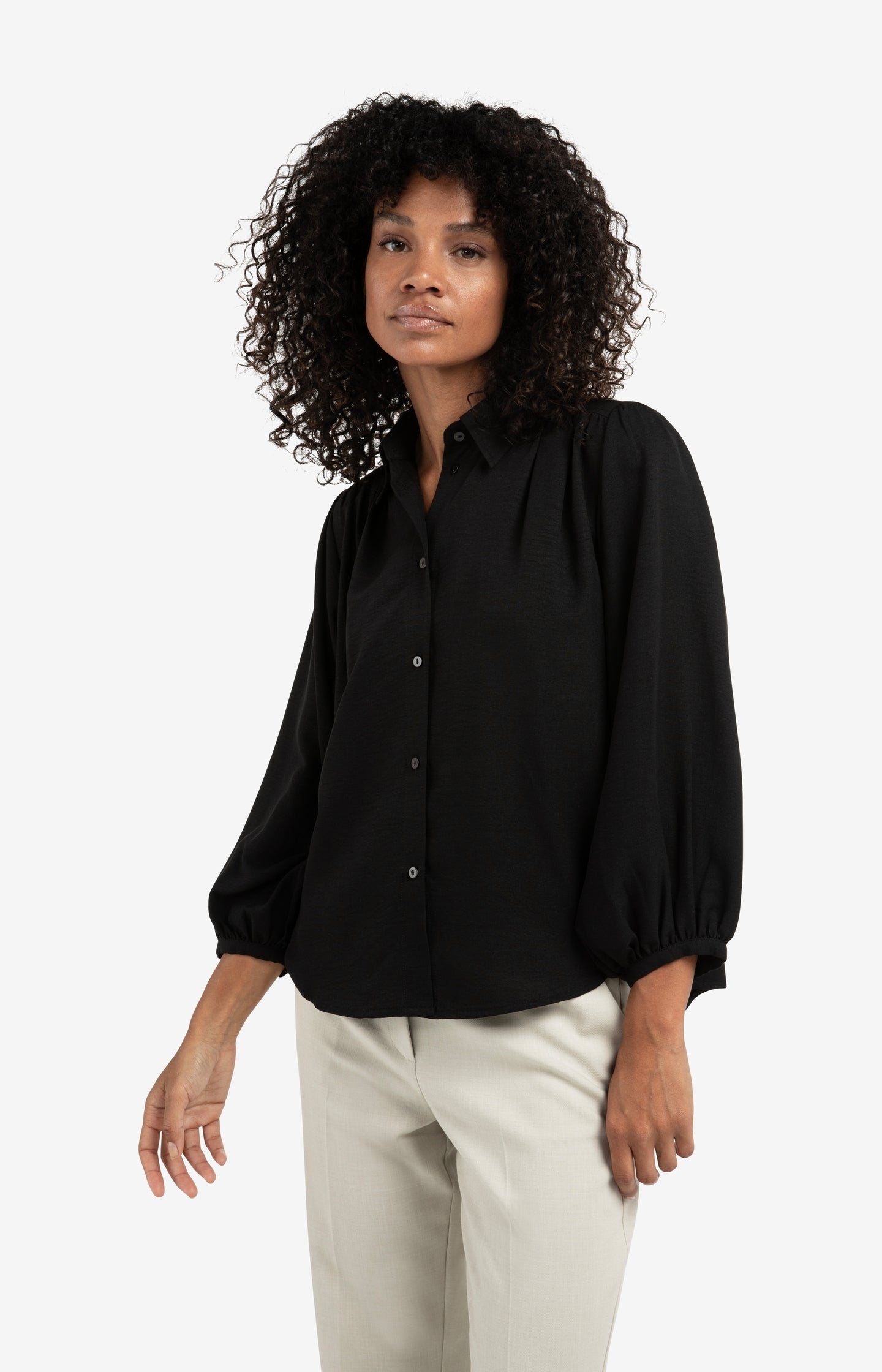 FORME balloon gather blouse バルーンギャザーブラウス