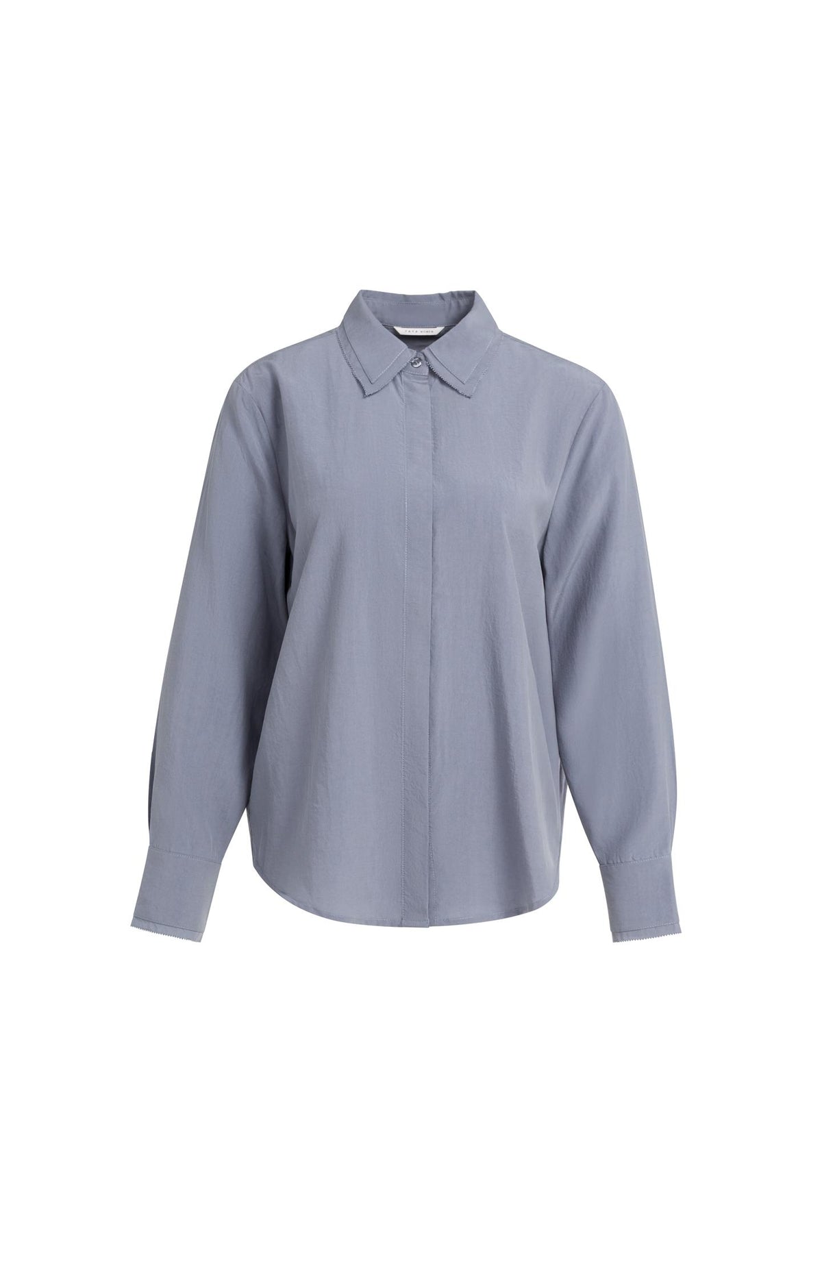 Blouse with collar detail and long sleeves - Type: product