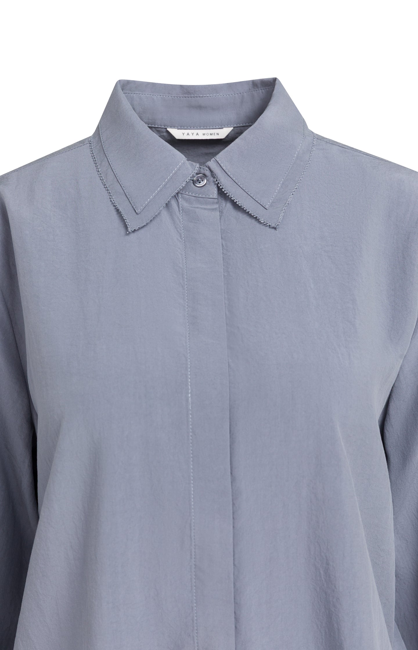 Blouse with collar detail and long sleeves