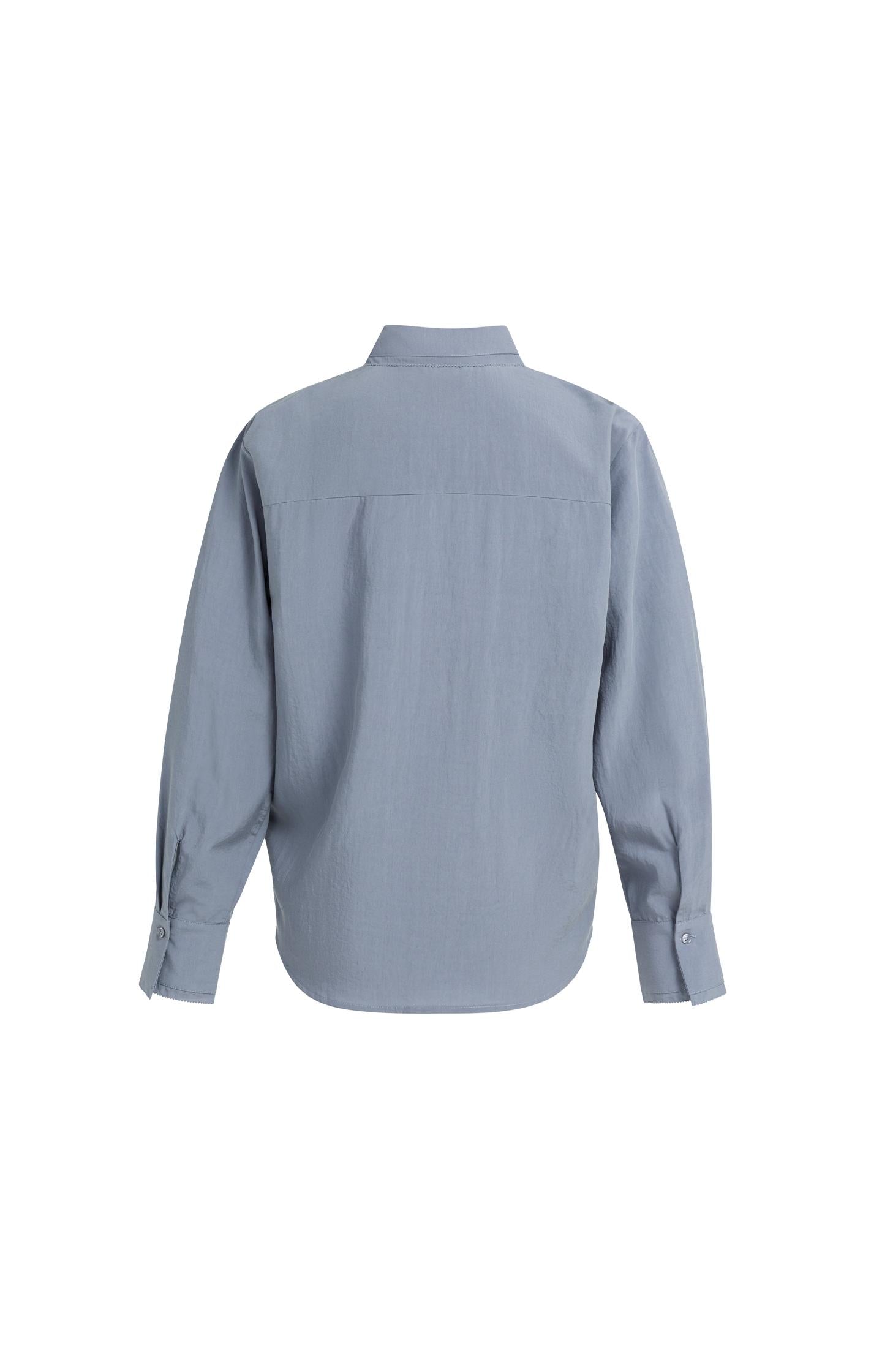 Blouse with collar detail and long sleeves