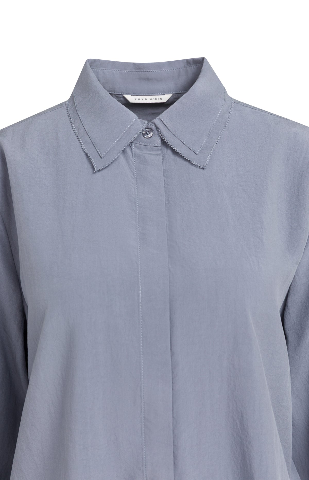 Blouse with collar detail and long sleeves