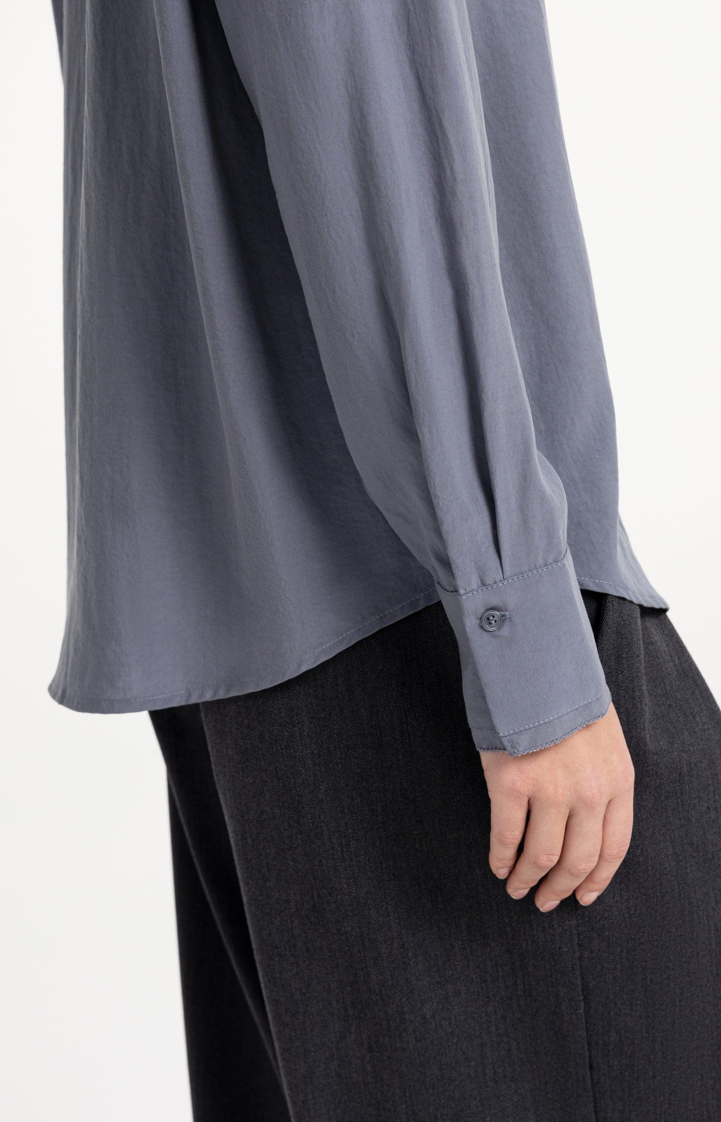 Blouse with collar detail and long sleeves