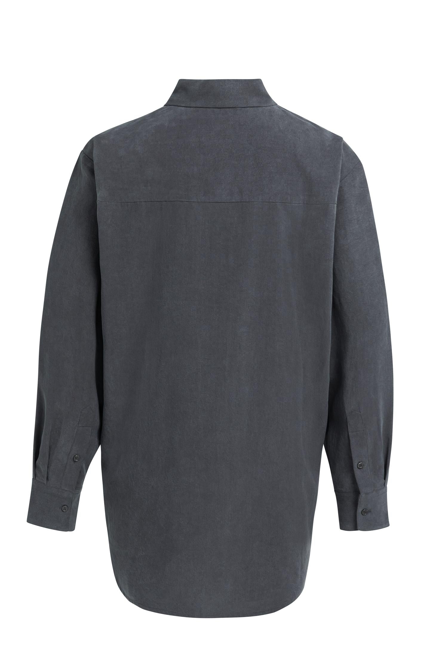 Blouse with layered gilet and pleated details
