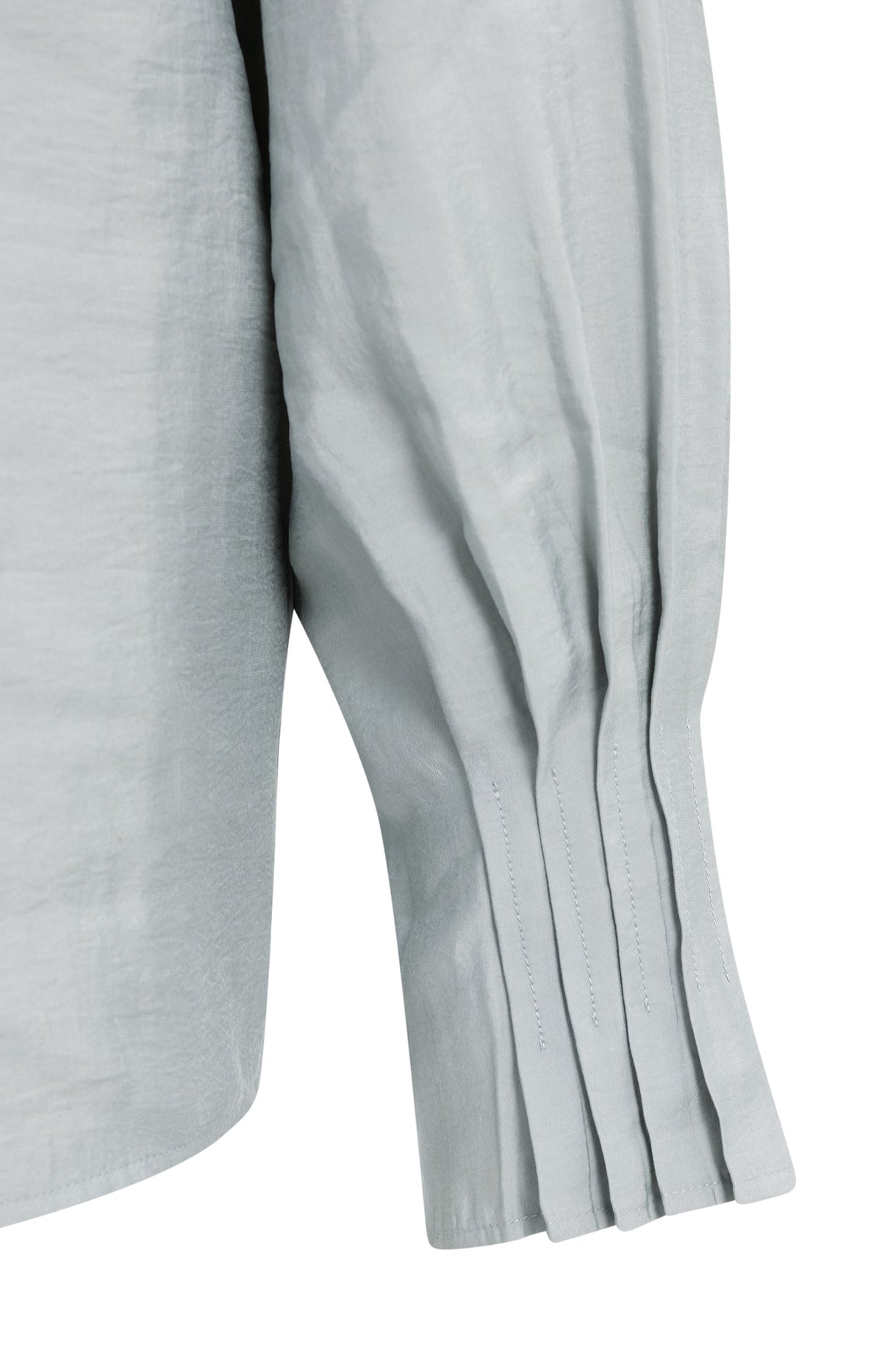 Blouse with pleated collar and cuffs - Illusions Gray