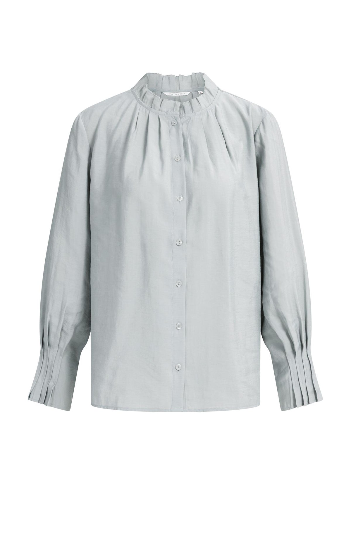 Blouse with pleated collar and cuffs - Illusions Gray