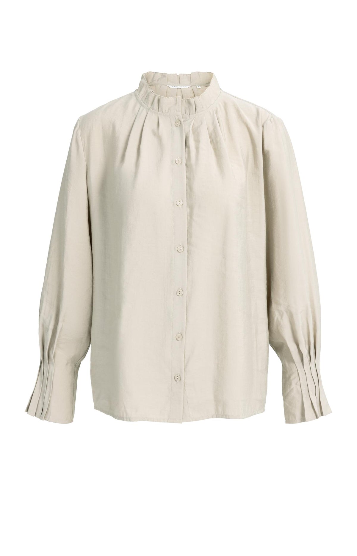 Blouse with pleated collar and cuffs - Illusions Gray