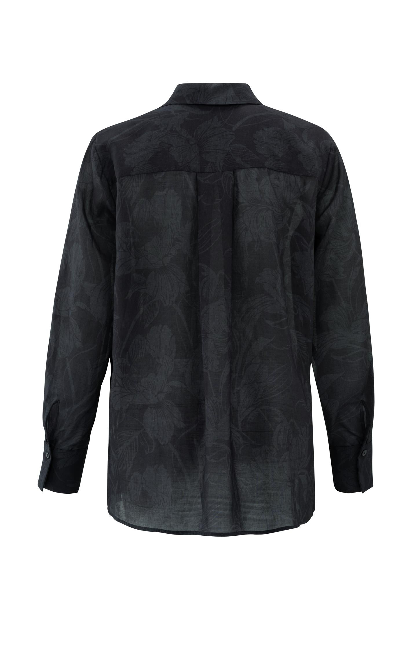 Blouse with print and long sleeves