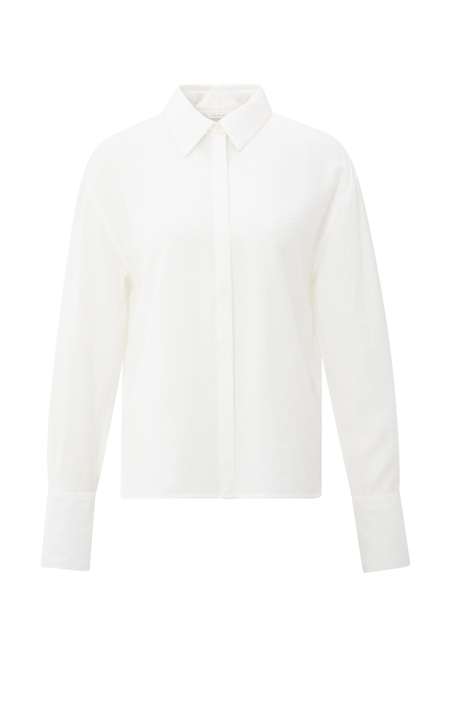 Blouse with removable collar and cuffs - Type: product