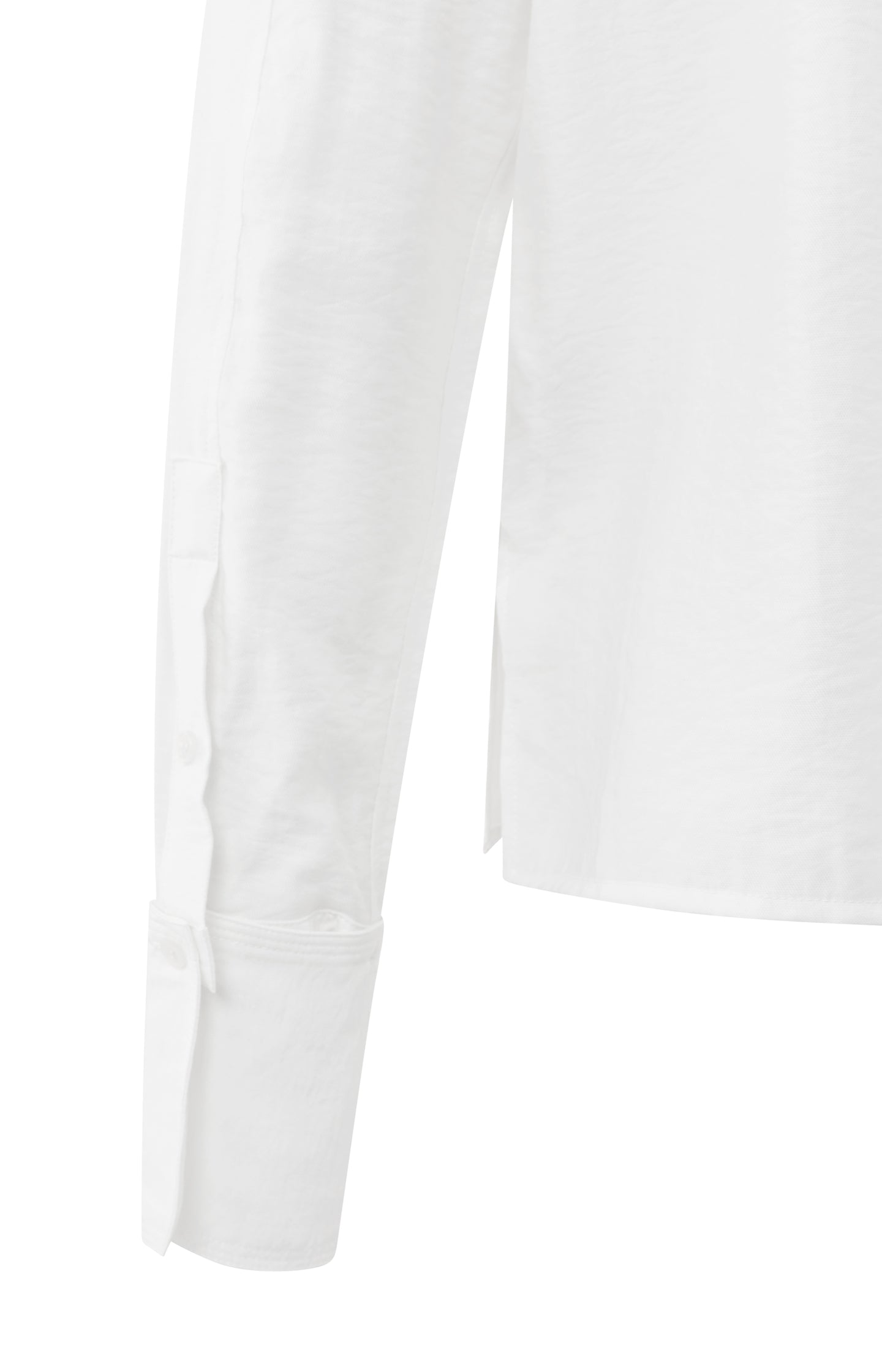 Blouse with removable collar and cuffs