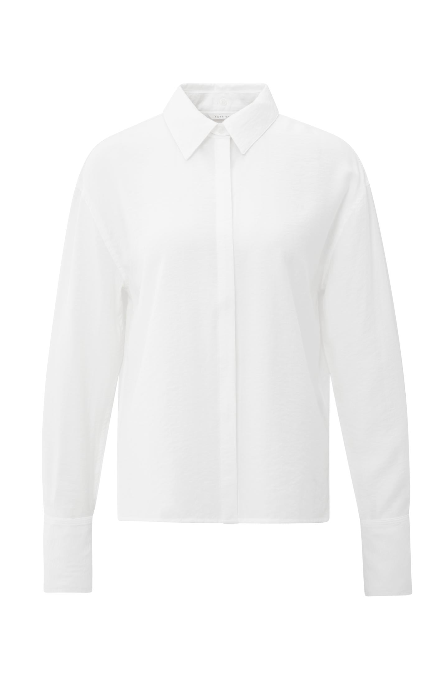 Blouse with removable collar and cuffs - Type: product