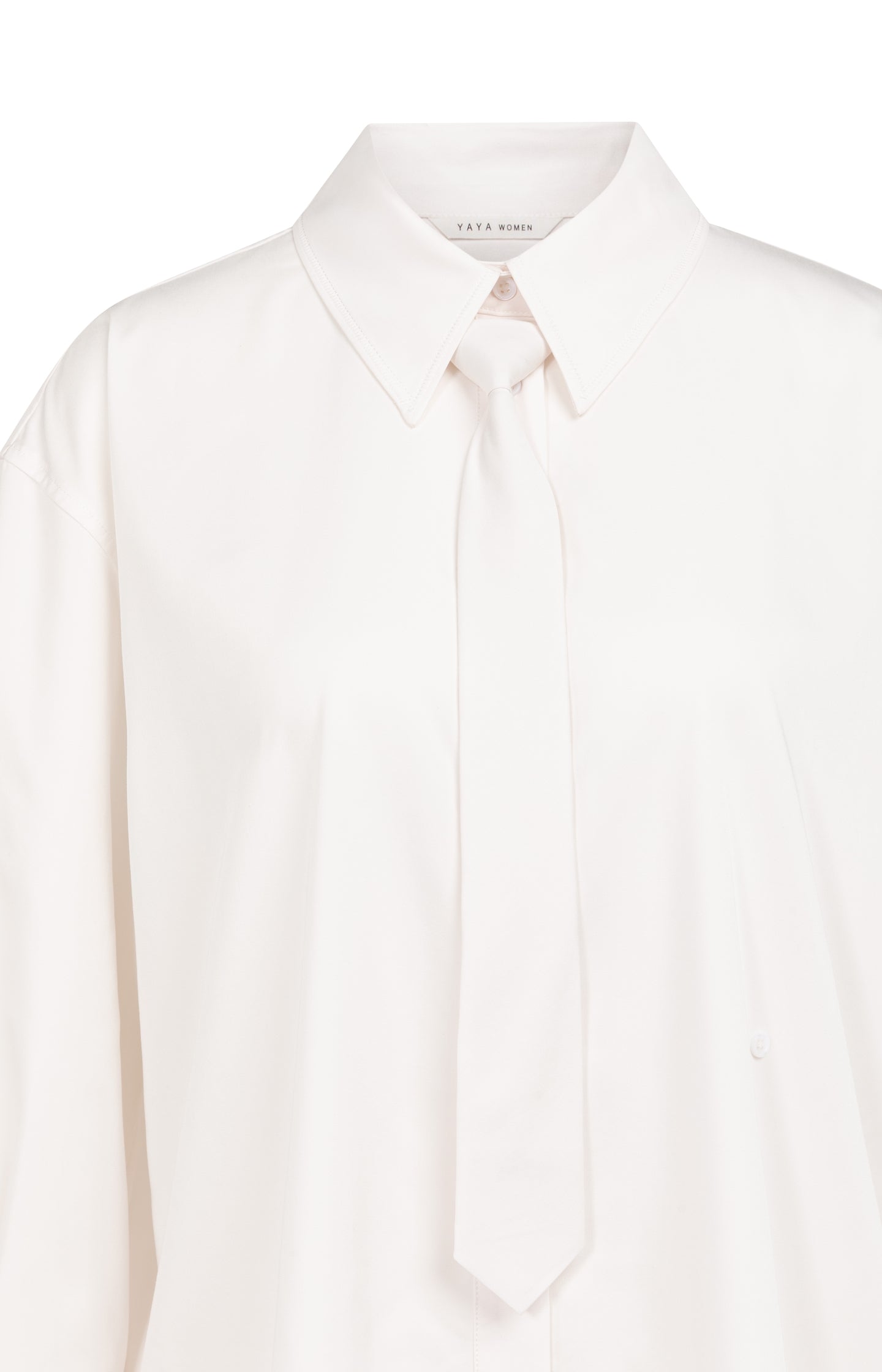 Blouse with tie and long sleeves
