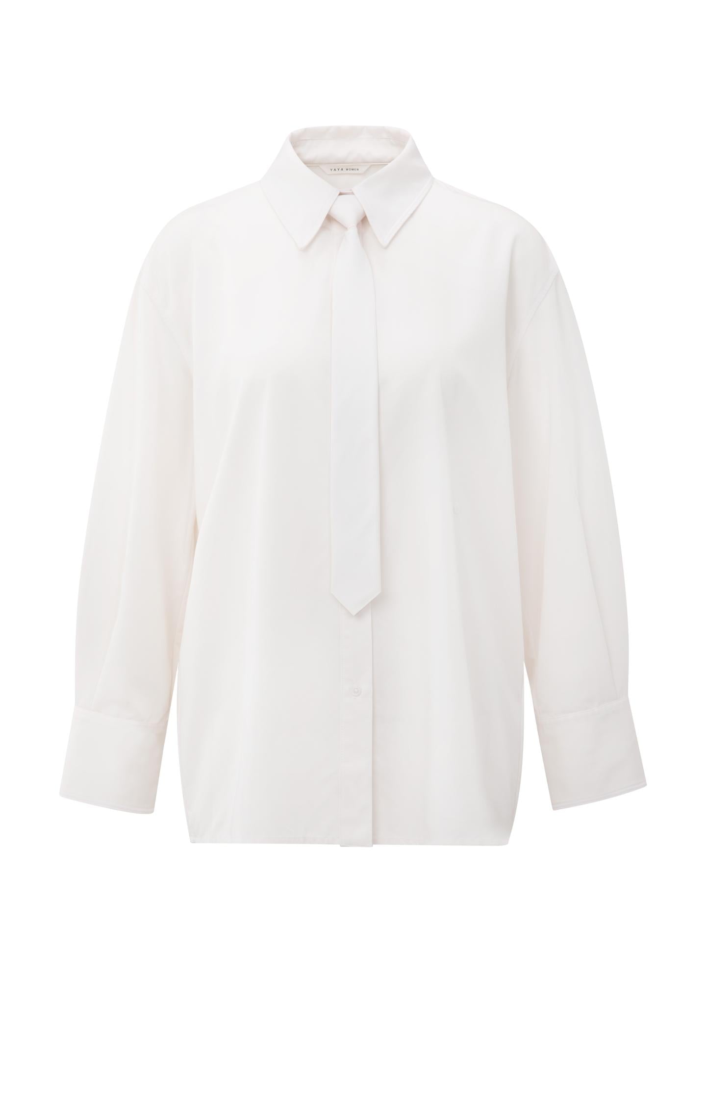 Blouse with tie and long sleeves - Type: product