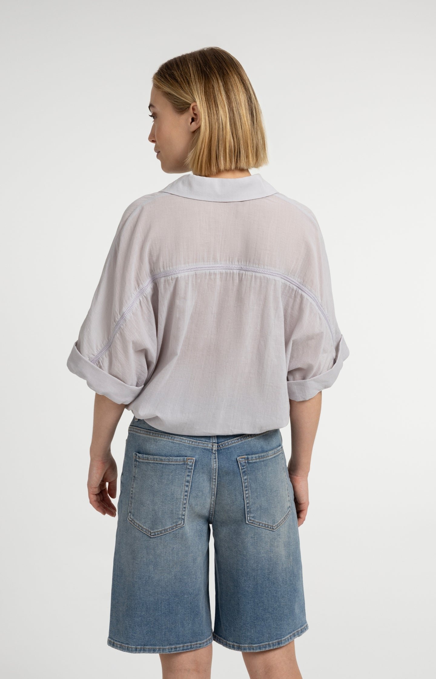 Blouse with wide sleeves and braided details - Type: lookbook