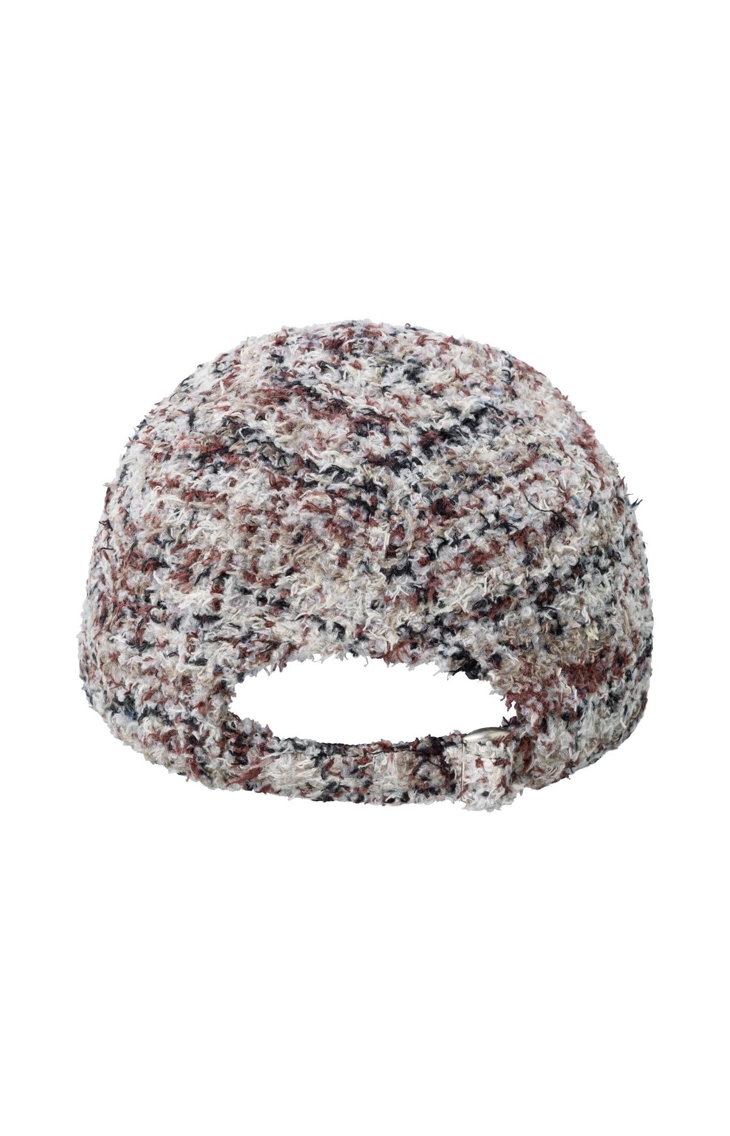 Bouclé cap with adjustable strap