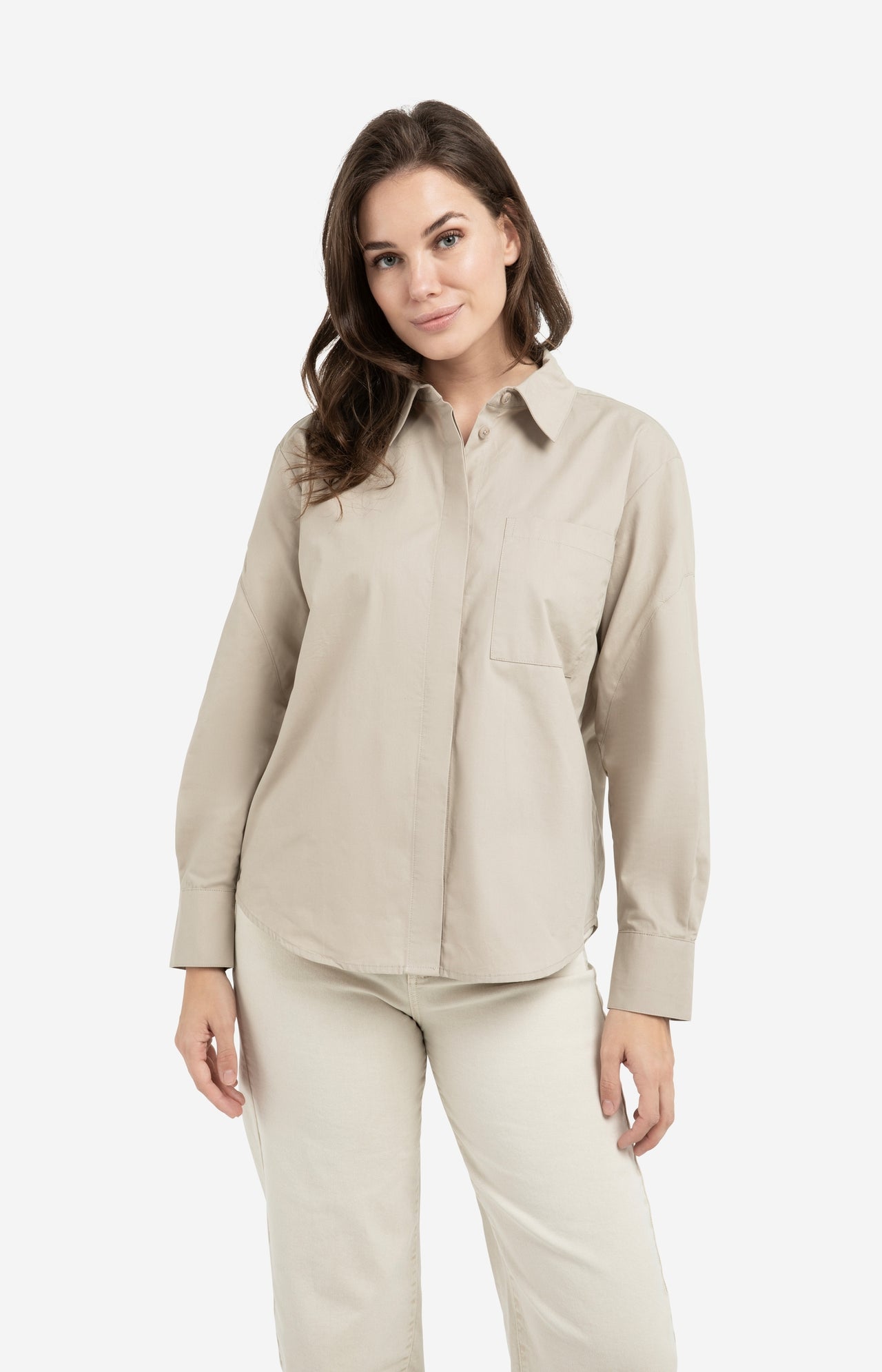 Boyfriend blouse with seam detail