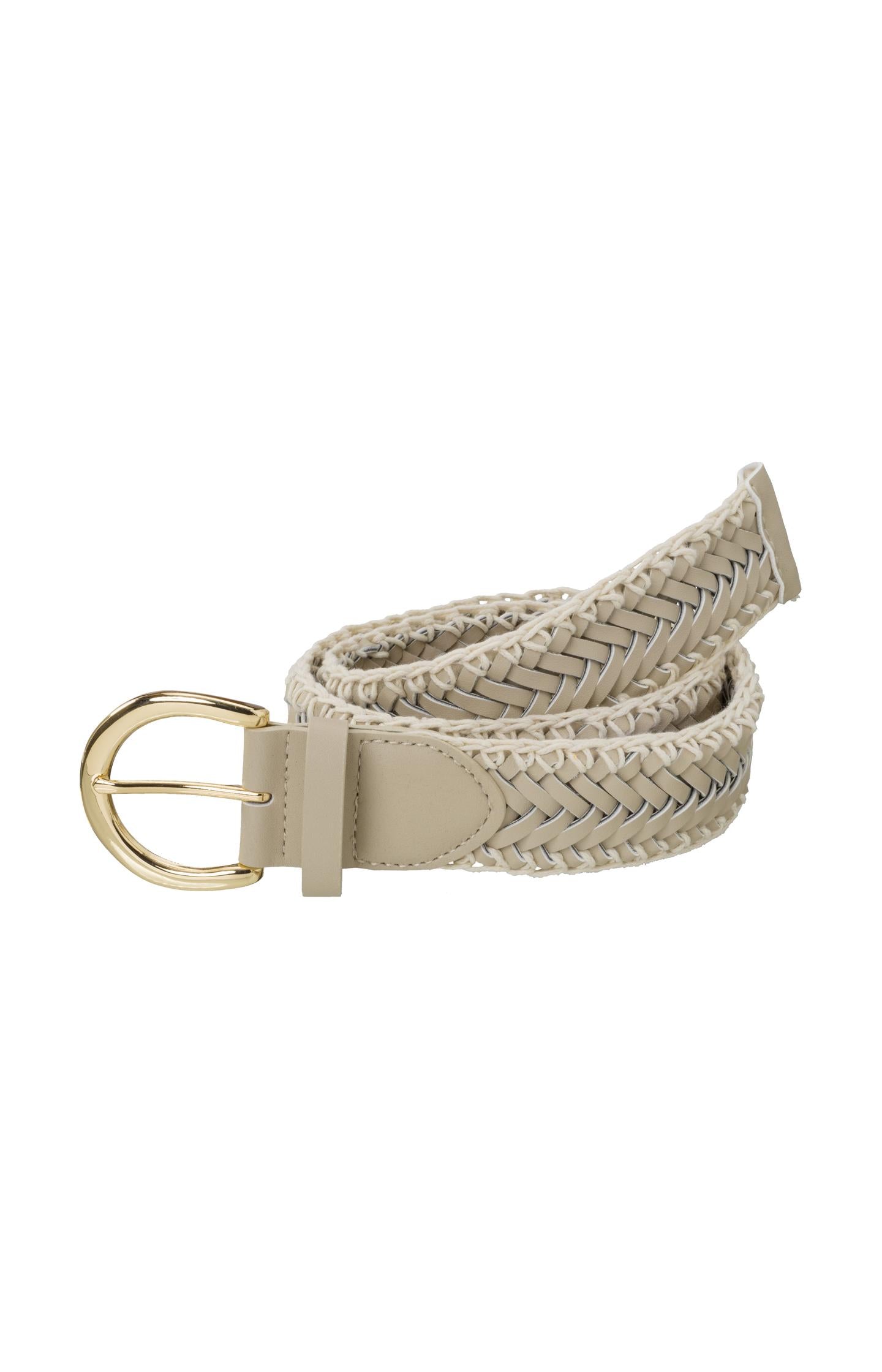 Braided belt with round buckle - Type: product