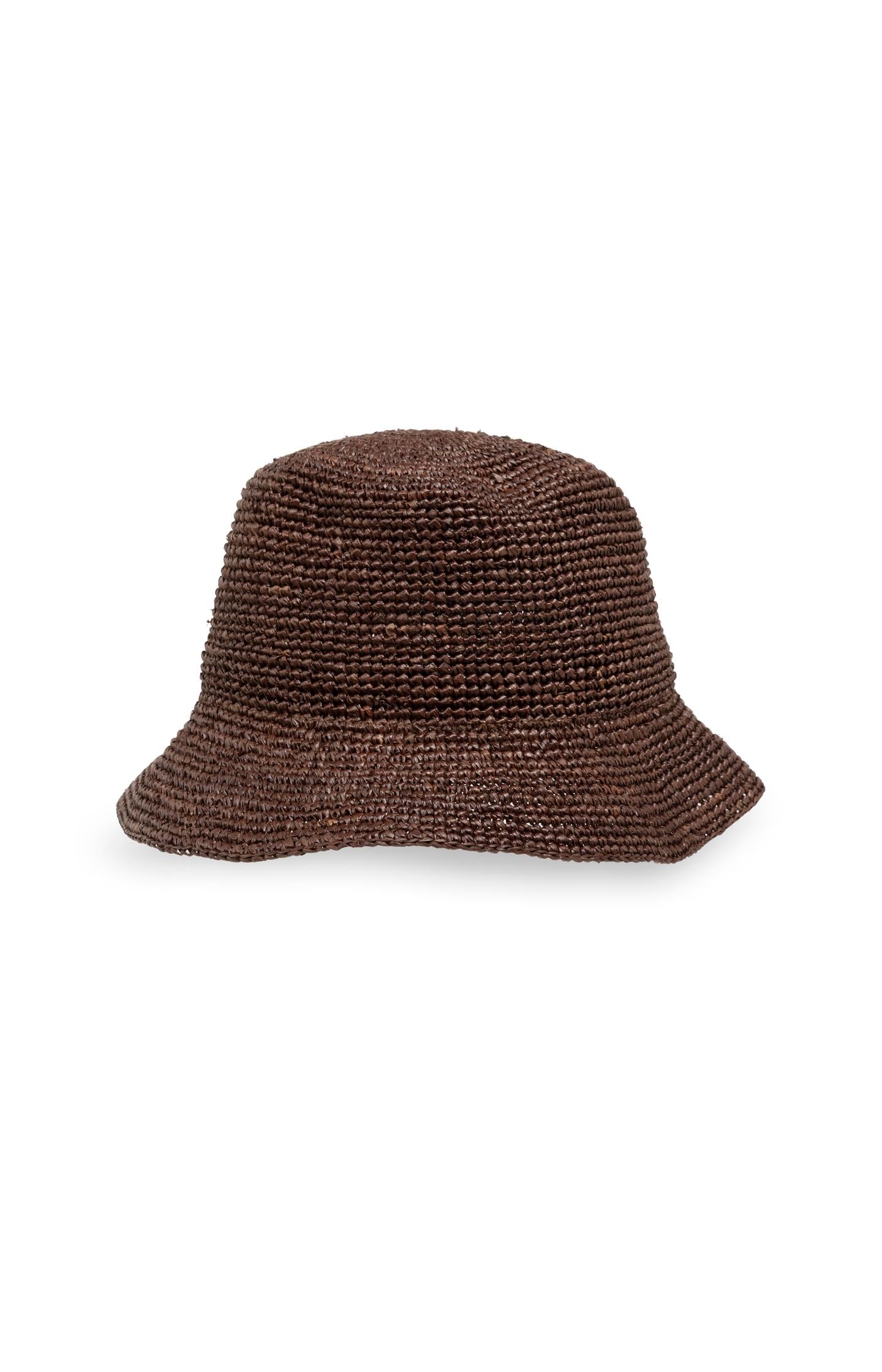 Bucket hat in crochet straw - Type: lookbook