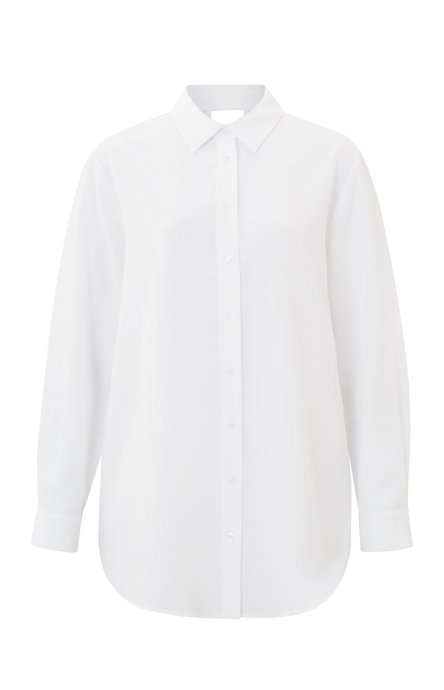 Button up blouse with long sleeves and detail on the back - Type: product